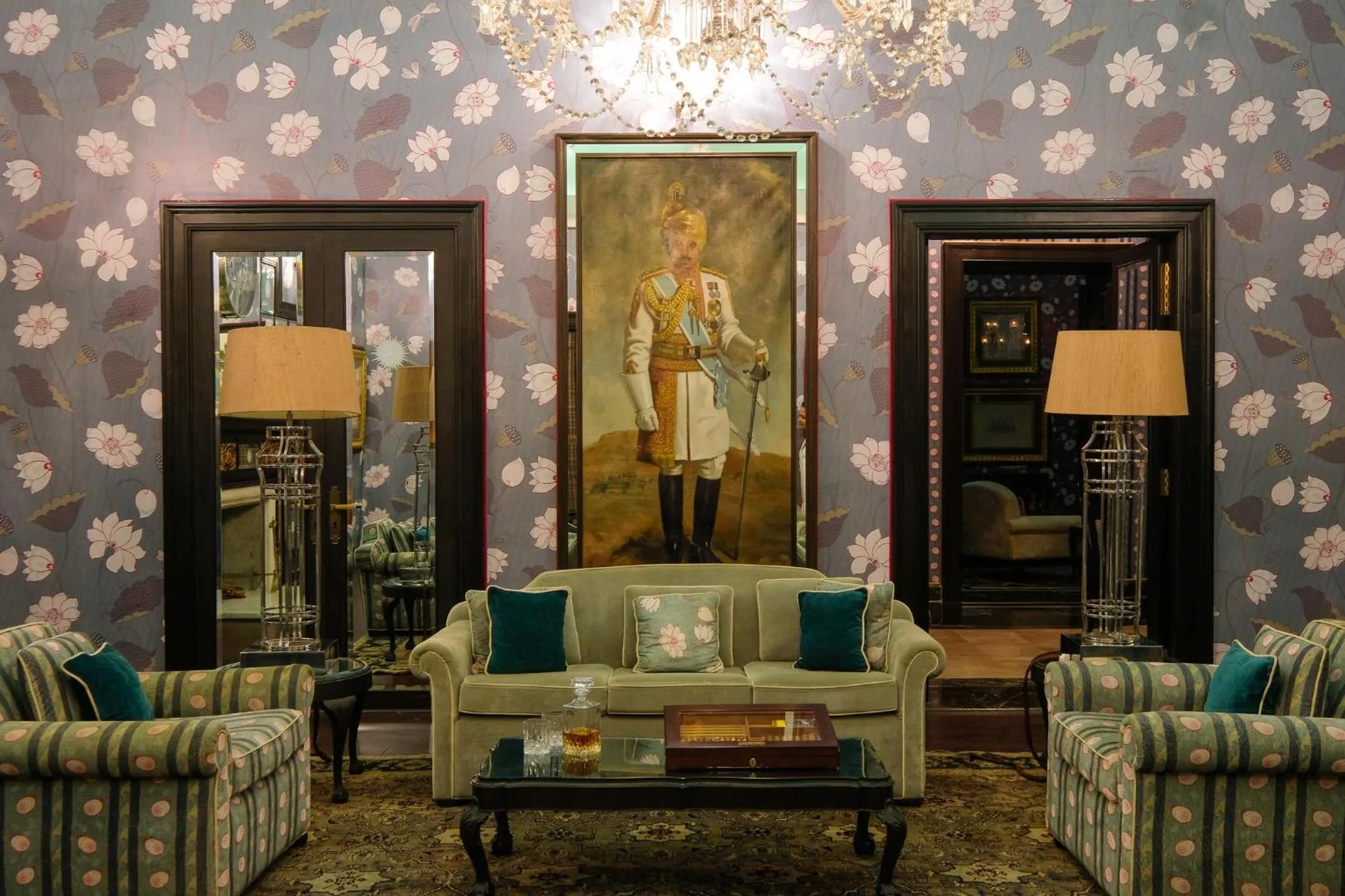 Seating area in Rajmahal Palace RAAS