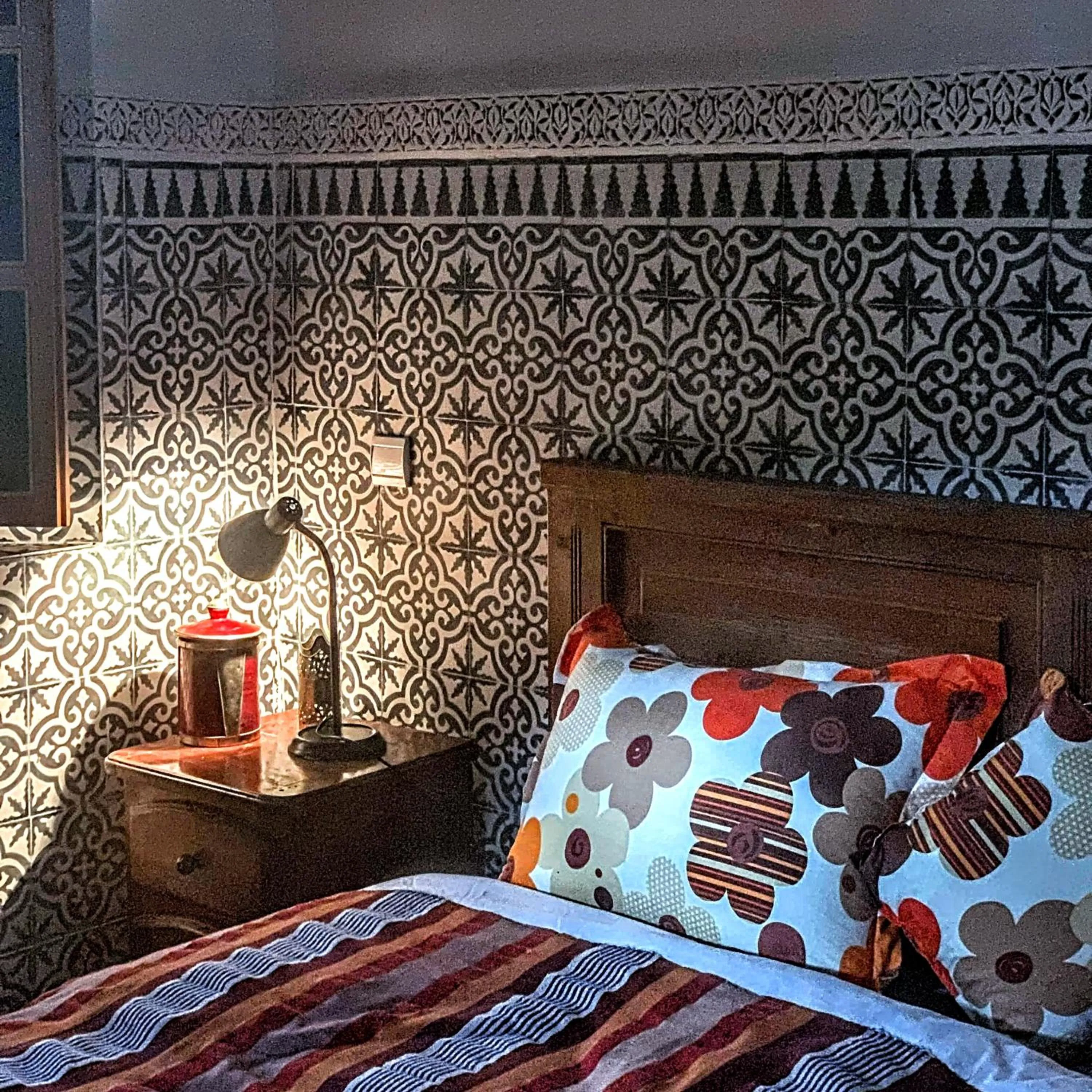 Bed in Riad Dar Mamouni