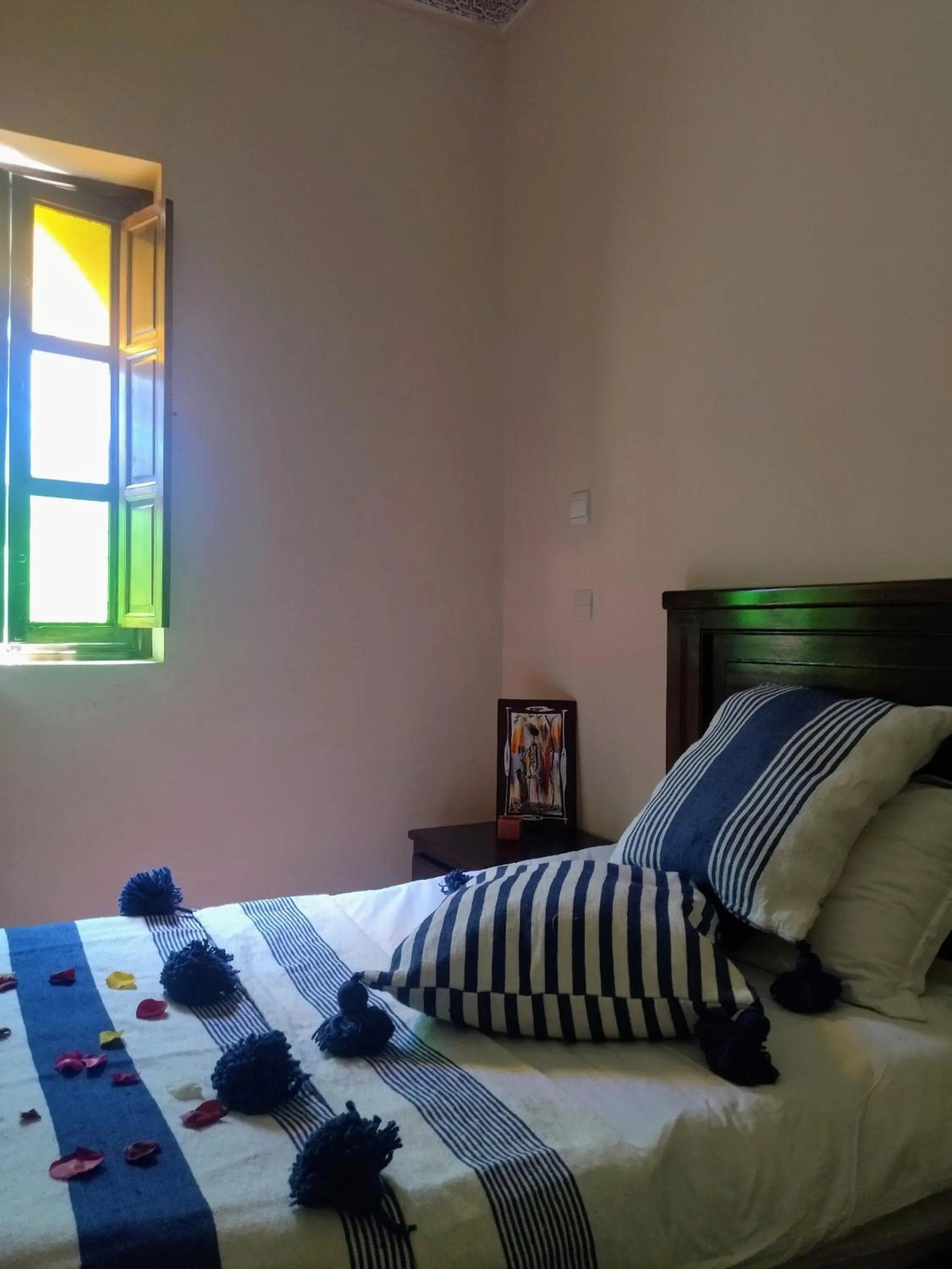 Bed in Riad Dar Mamouni