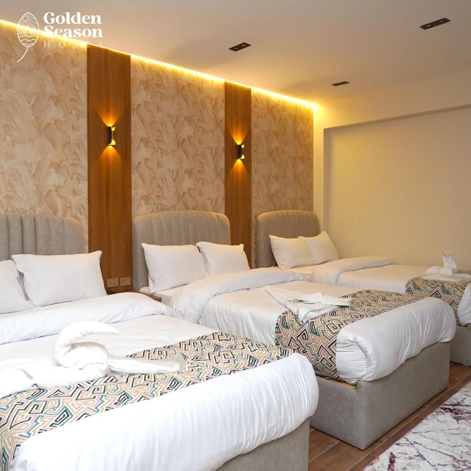 Bed in Golden Season Hotel