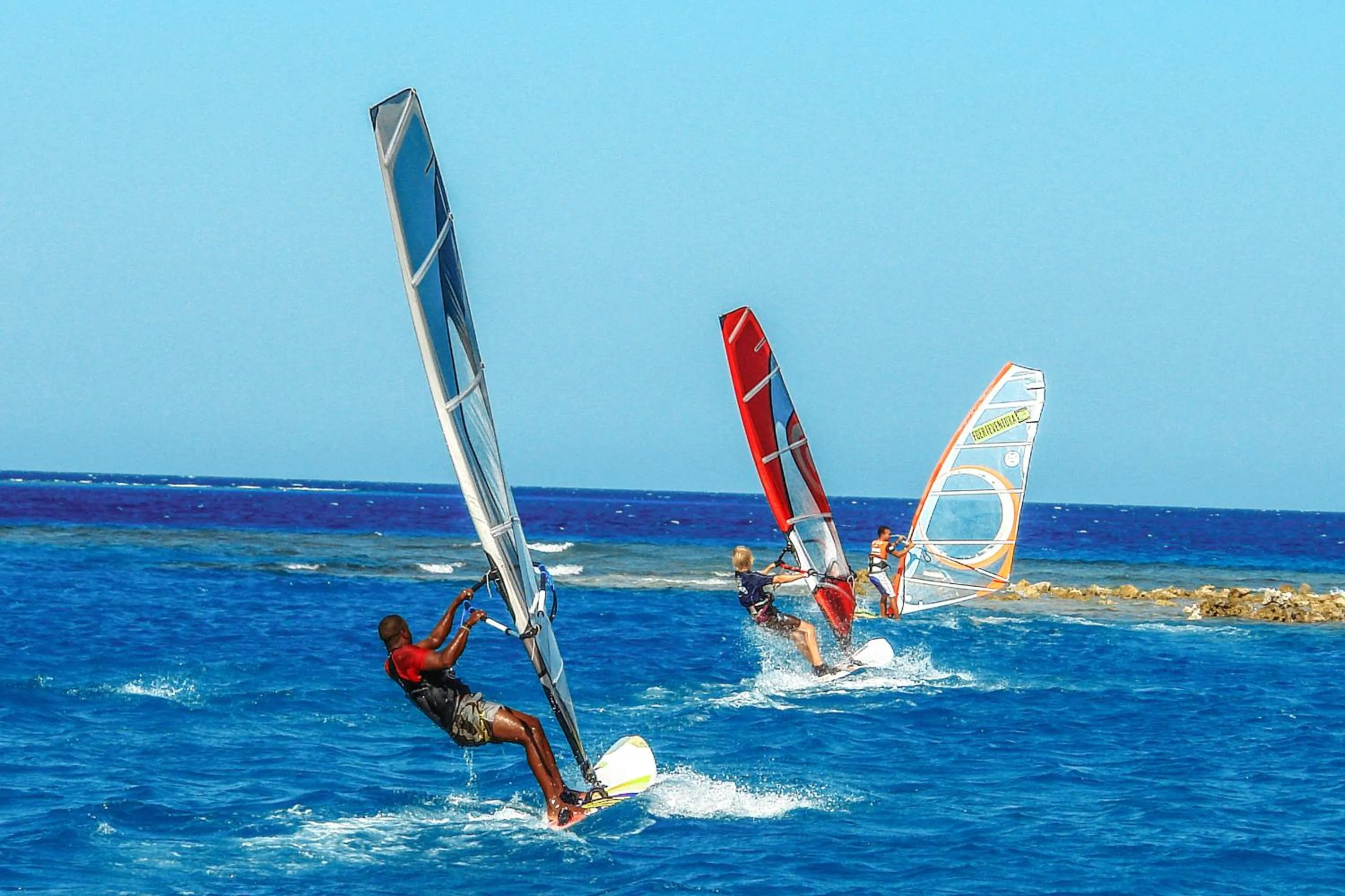 Windsurfing in JAZ Aquaviva