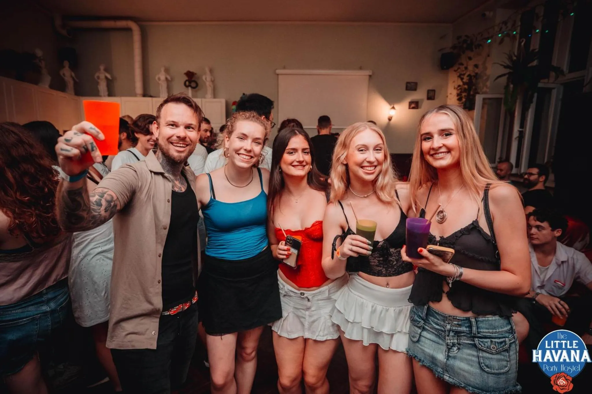 People in The Little Havana Party Hostel