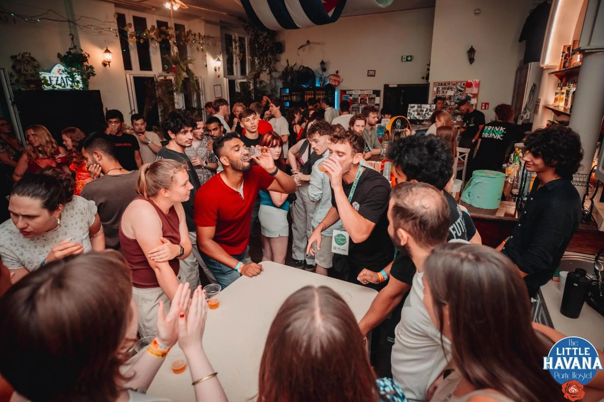 People in The Little Havana Party Hostel