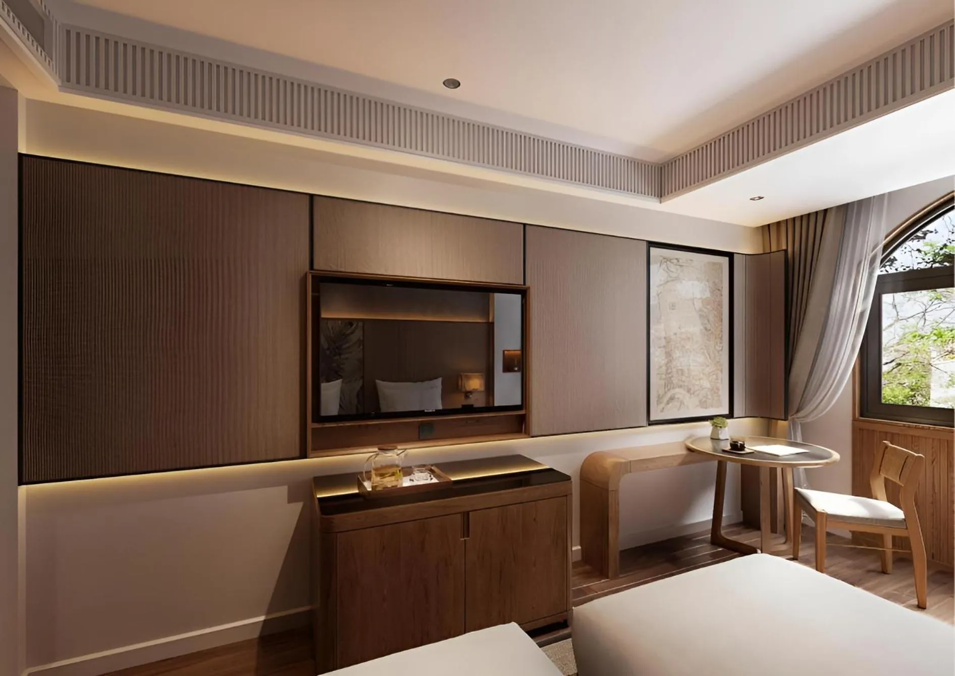 Coffee/tea facilities, Bed in Nesta Hoian Resort & Spa