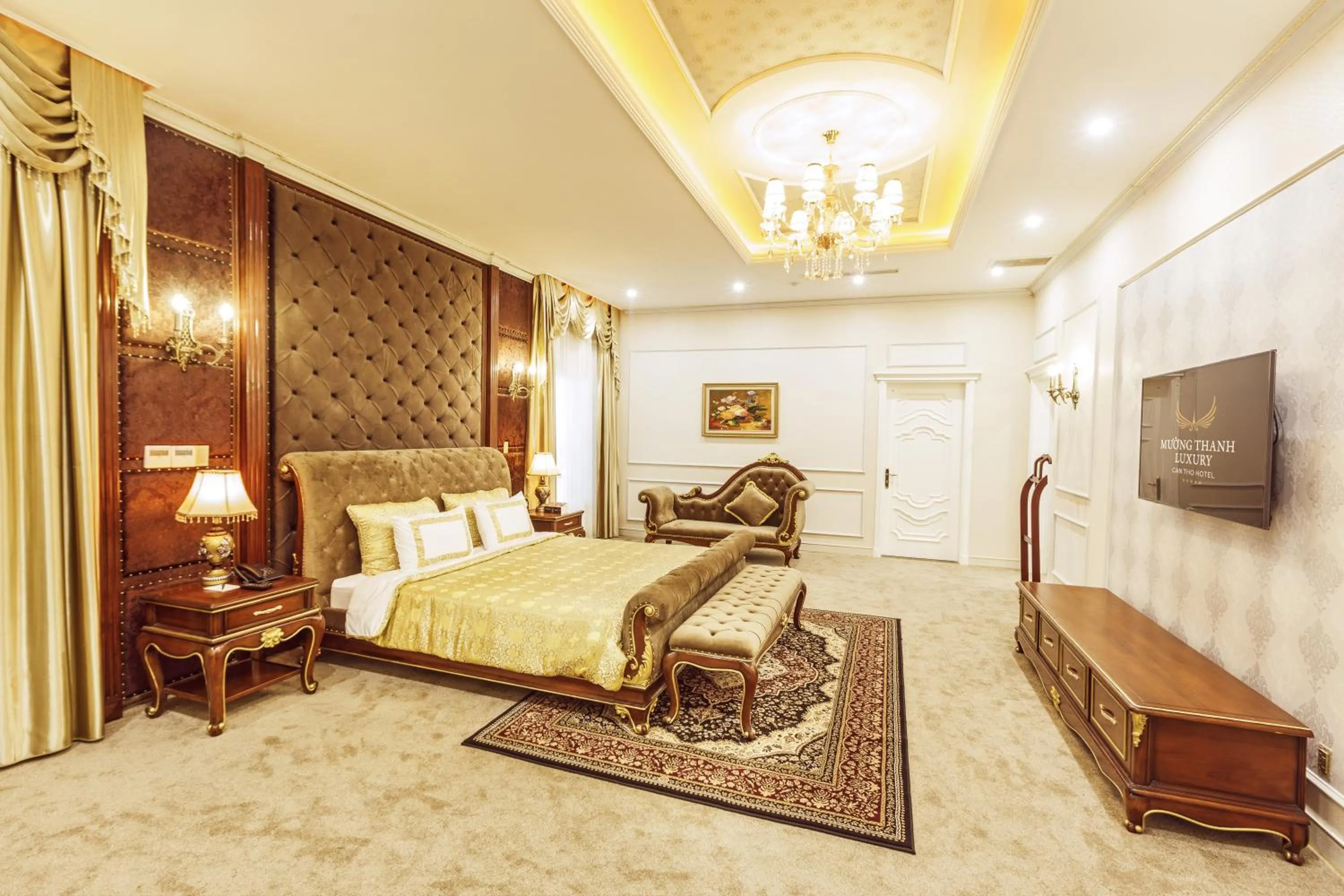 Bed in Muong Thanh Luxury Can Tho Hotel