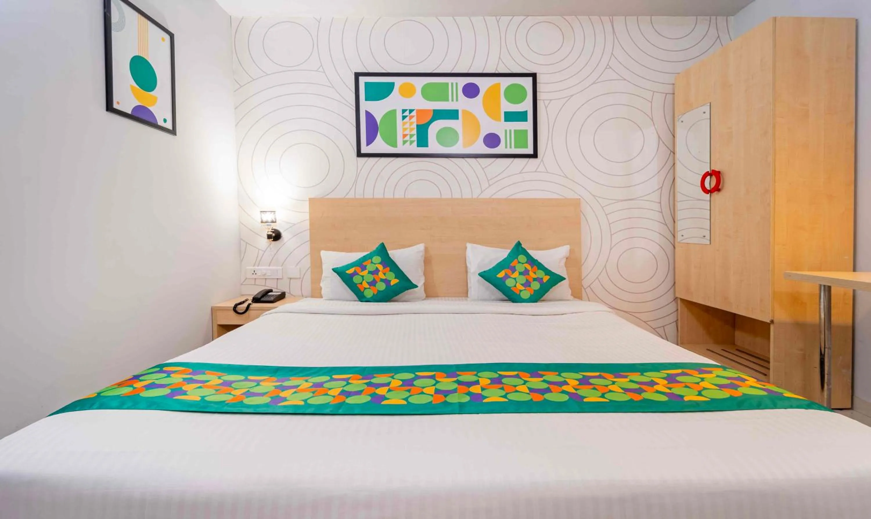 Bedroom, Bed in Treebo Skyry Residency