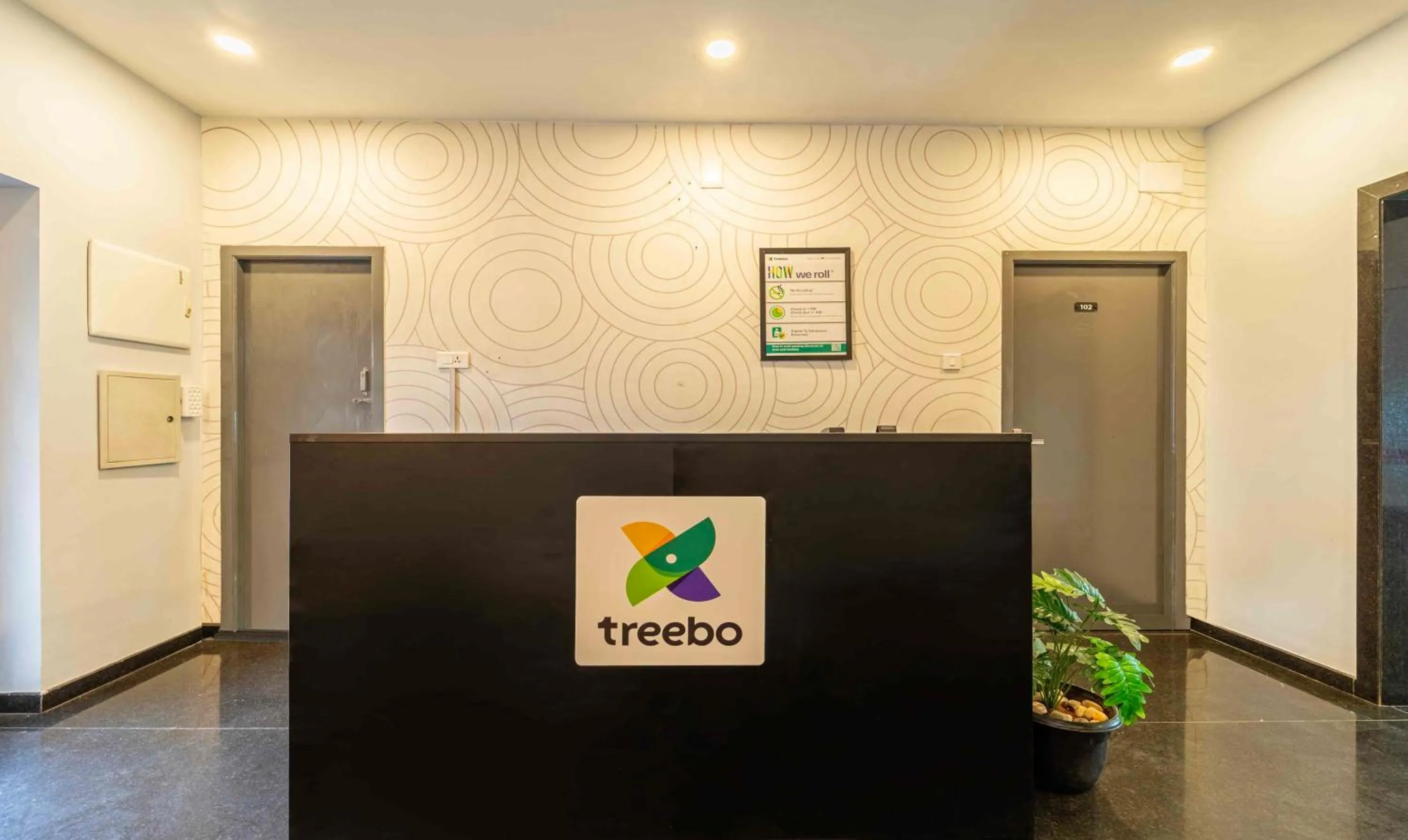 Lobby or reception in Treebo Skyry Residency