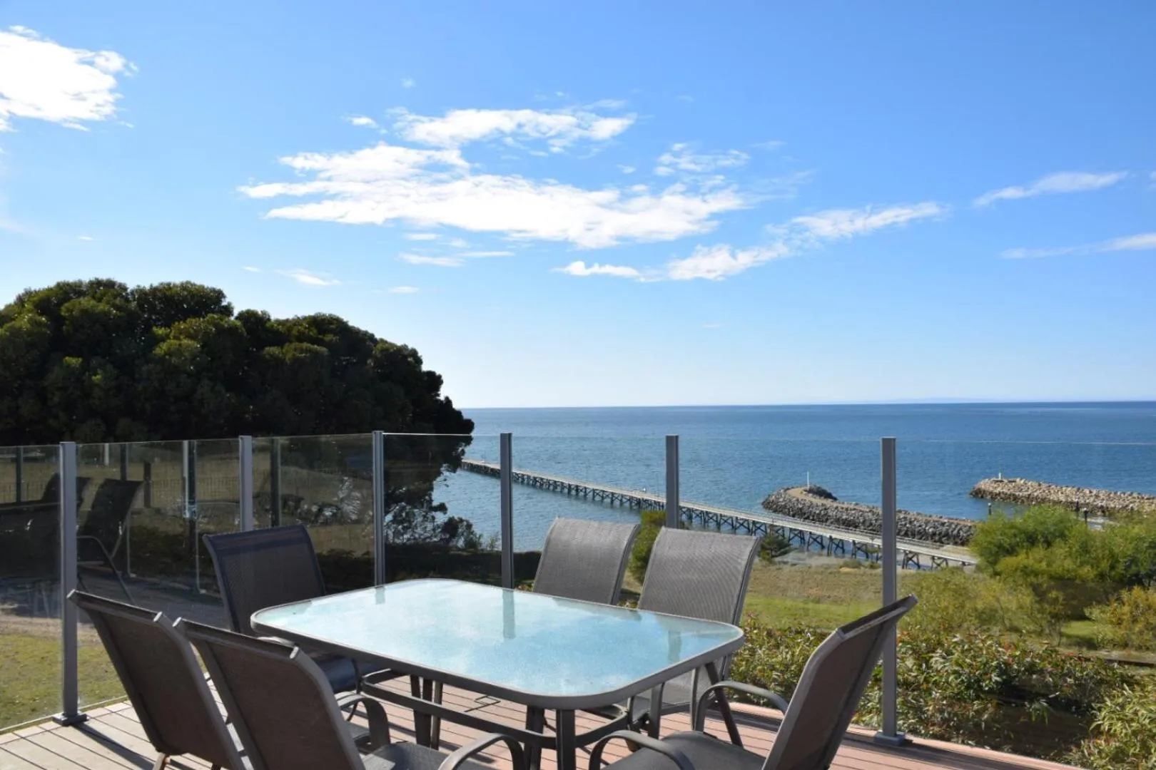 Patio in Stansbury Holiday Motel
