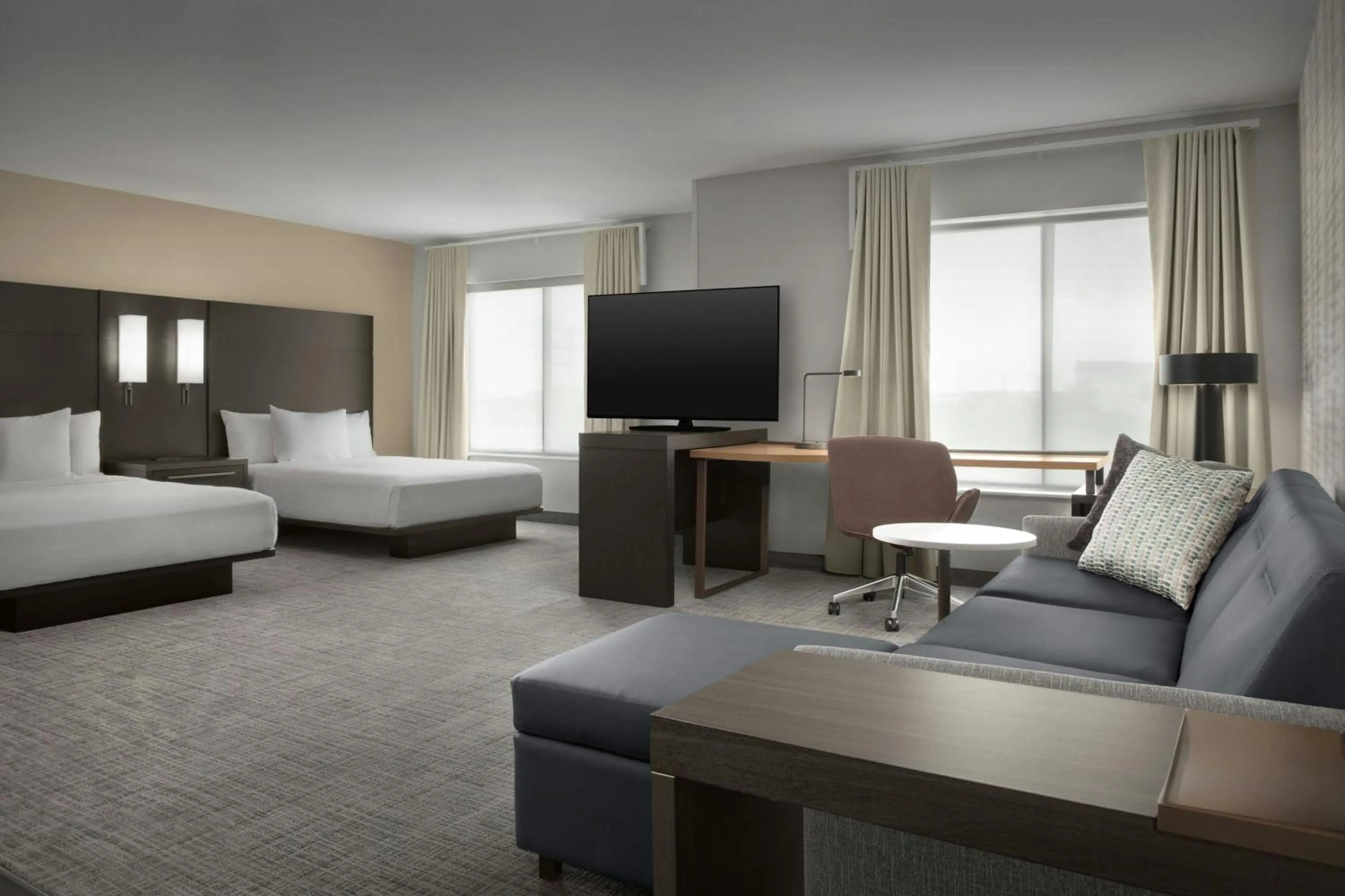 Photo of the whole room, Bed in Residence Inn by Marriott San Antonio SeaWorld /Westover Hills