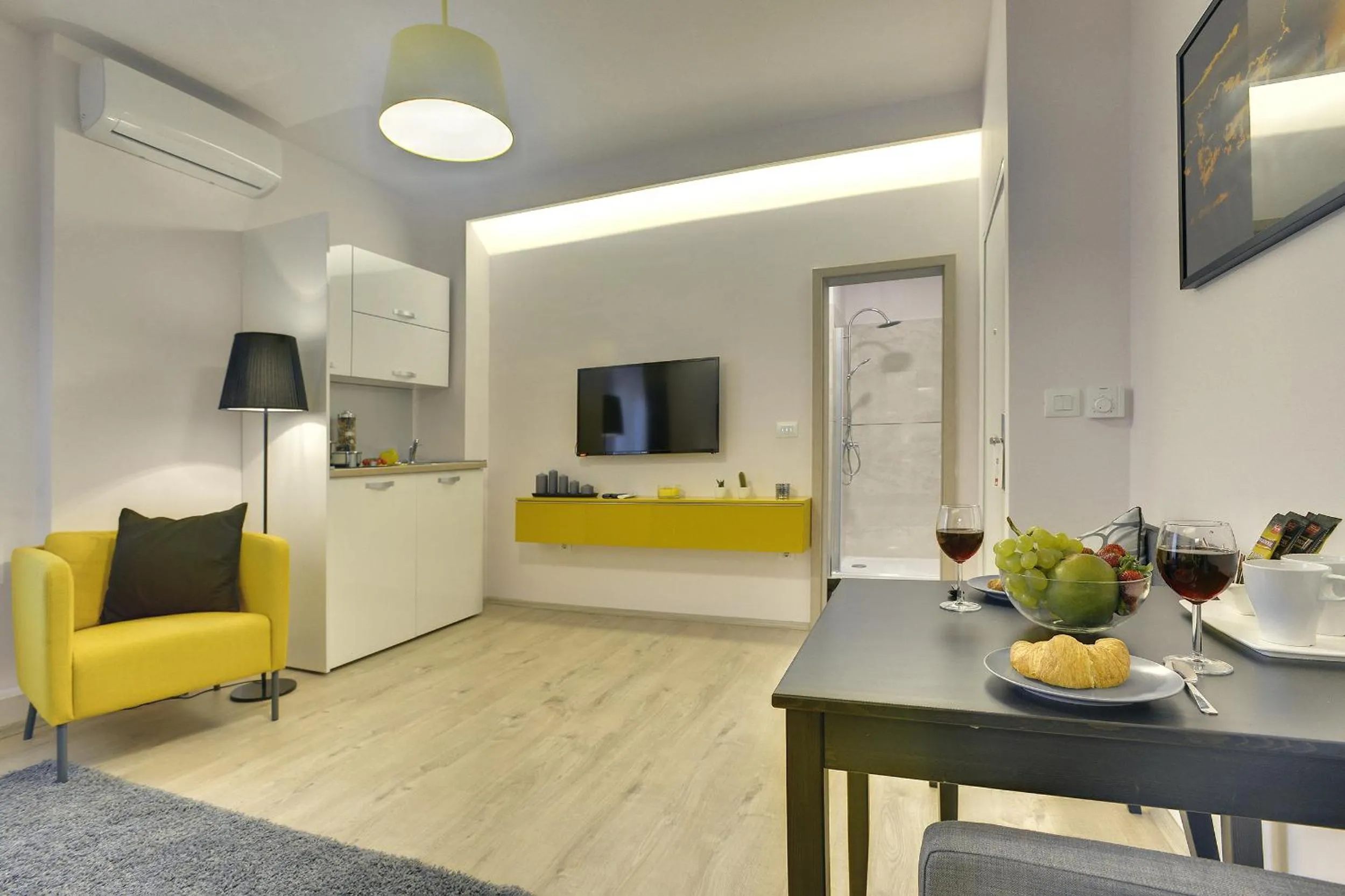 Bathroom in D&A Center Apartments with FREE Parking