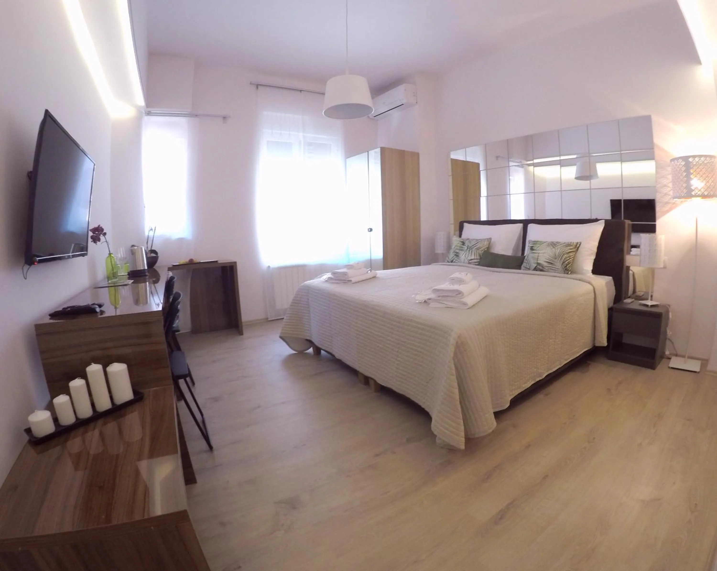 Bedroom, Bed in D&A Center Apartments with FREE Parking