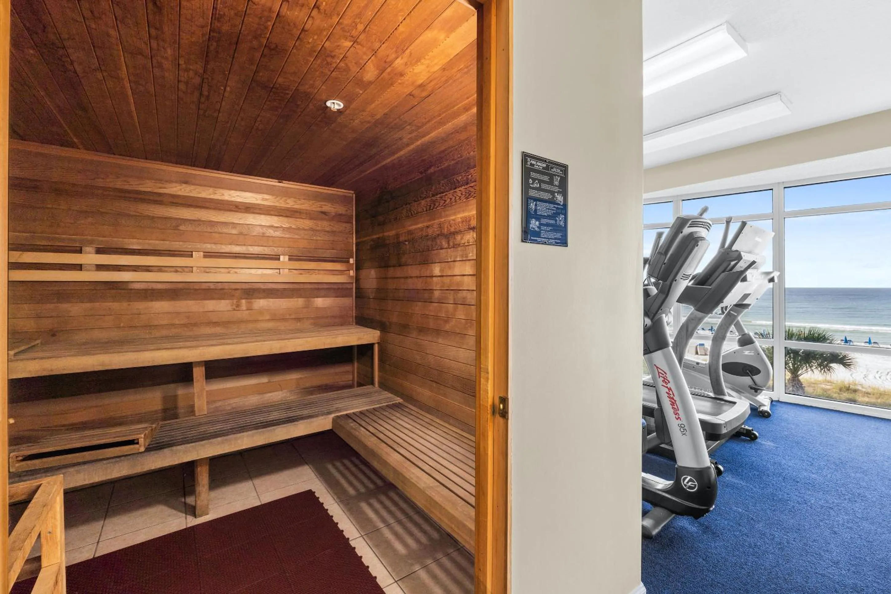 Sauna in Ocean Villa by Panhandle Getaways