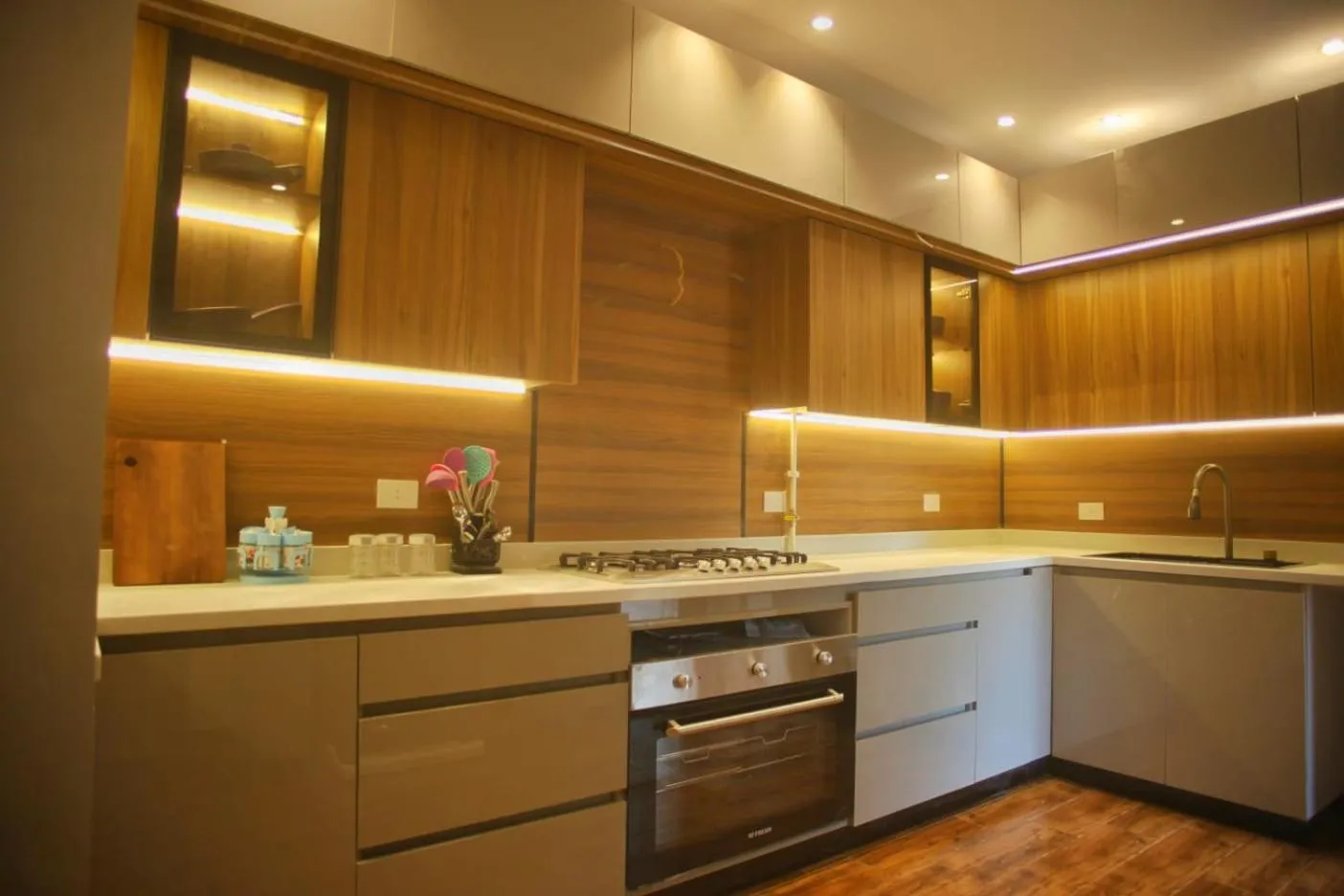 Kitchen or kitchenette in Settle Inn Cairo Festival City Villa
