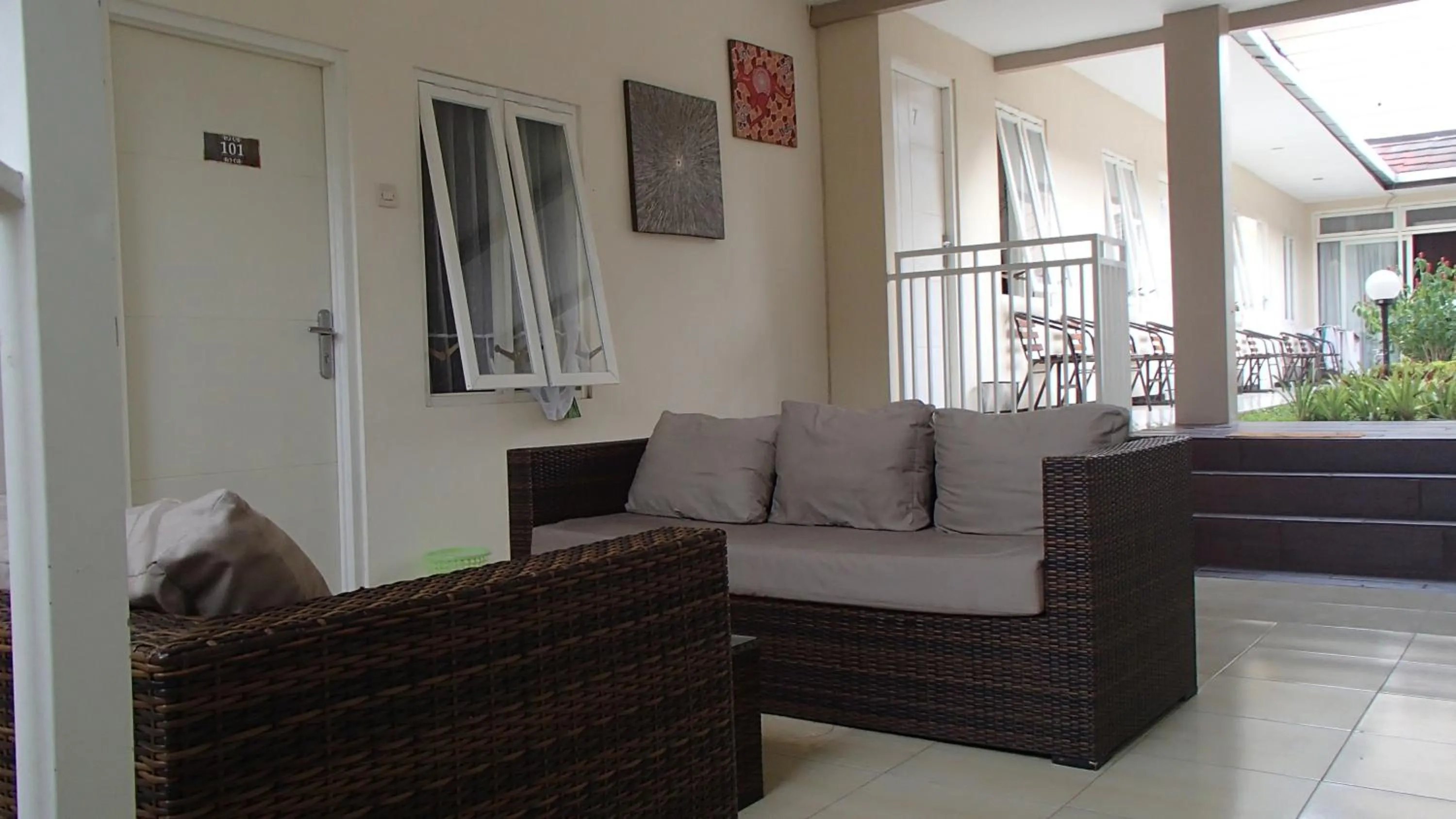 Seating area in shakila guest house