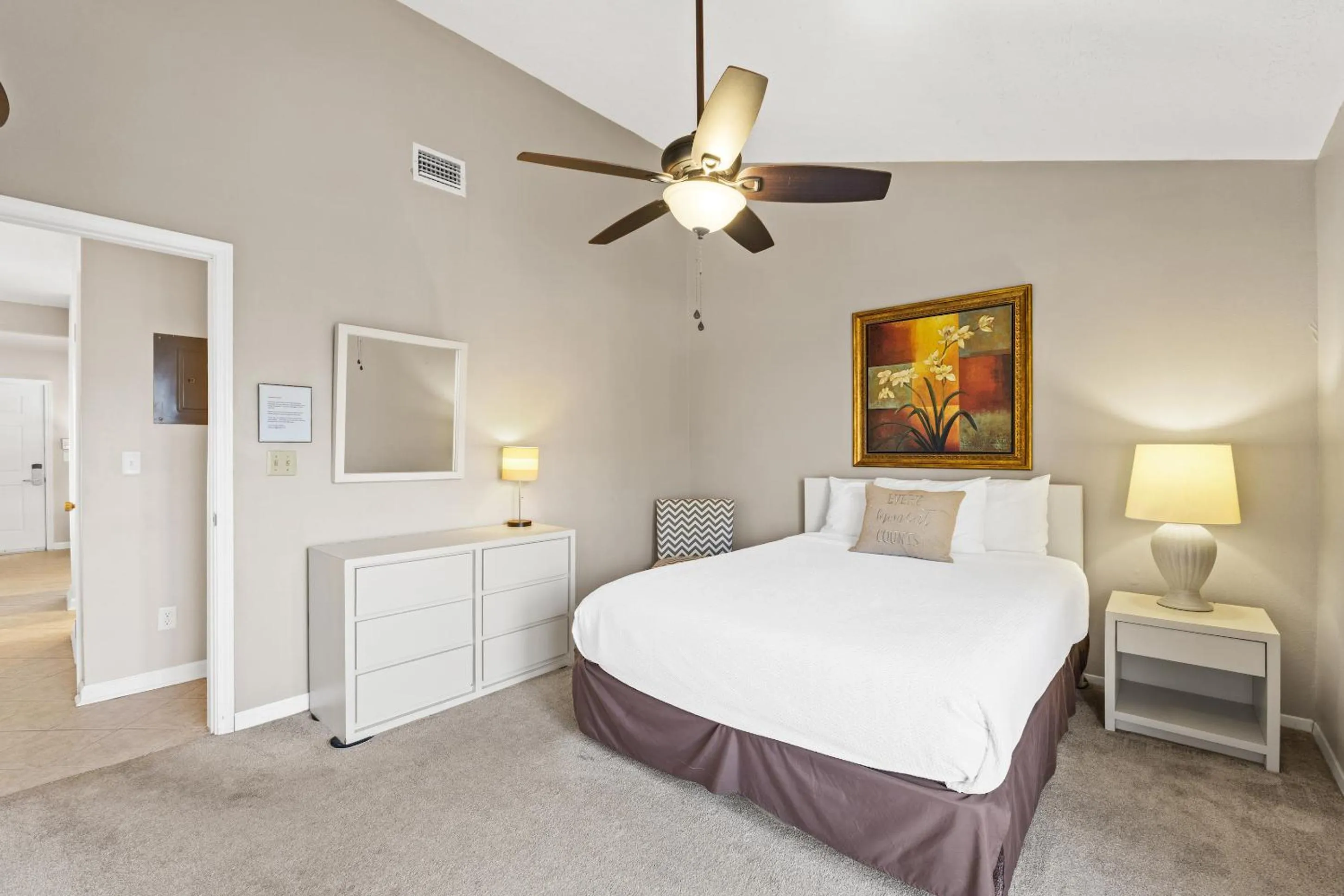 Bed in Sunswept by Panhandle Getaways