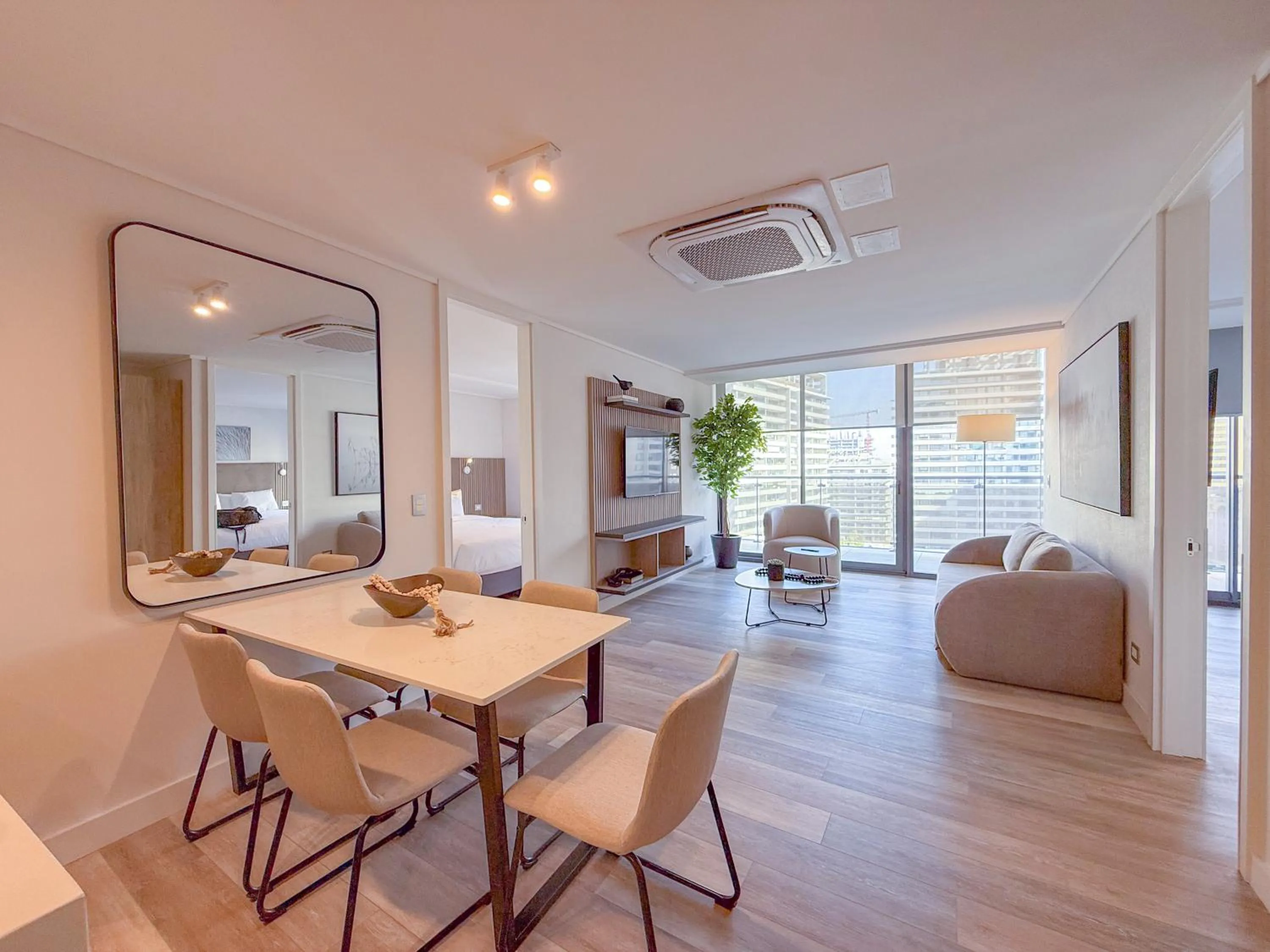 Living room in Spot Suites