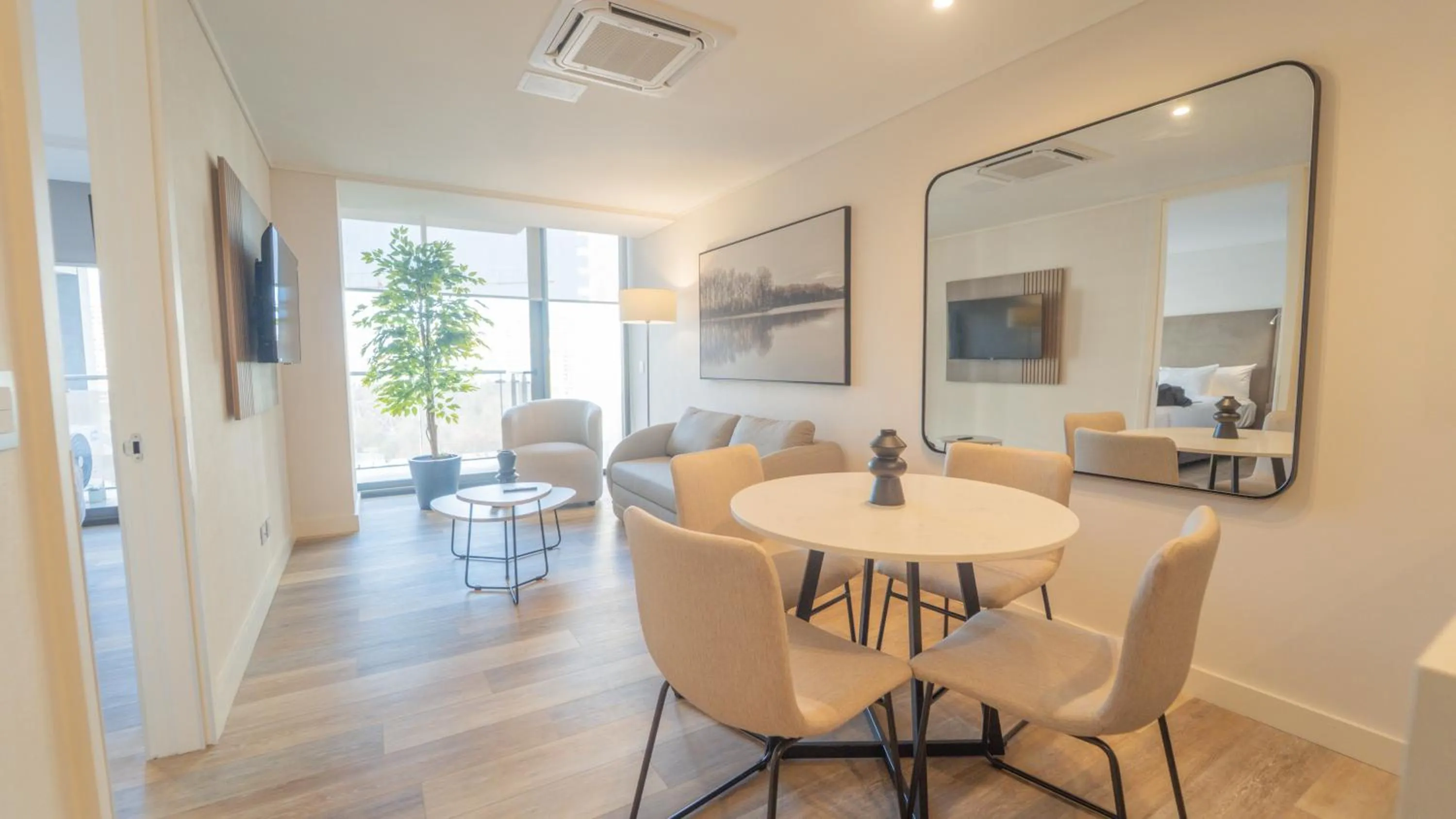 Dining area in Spot Suites