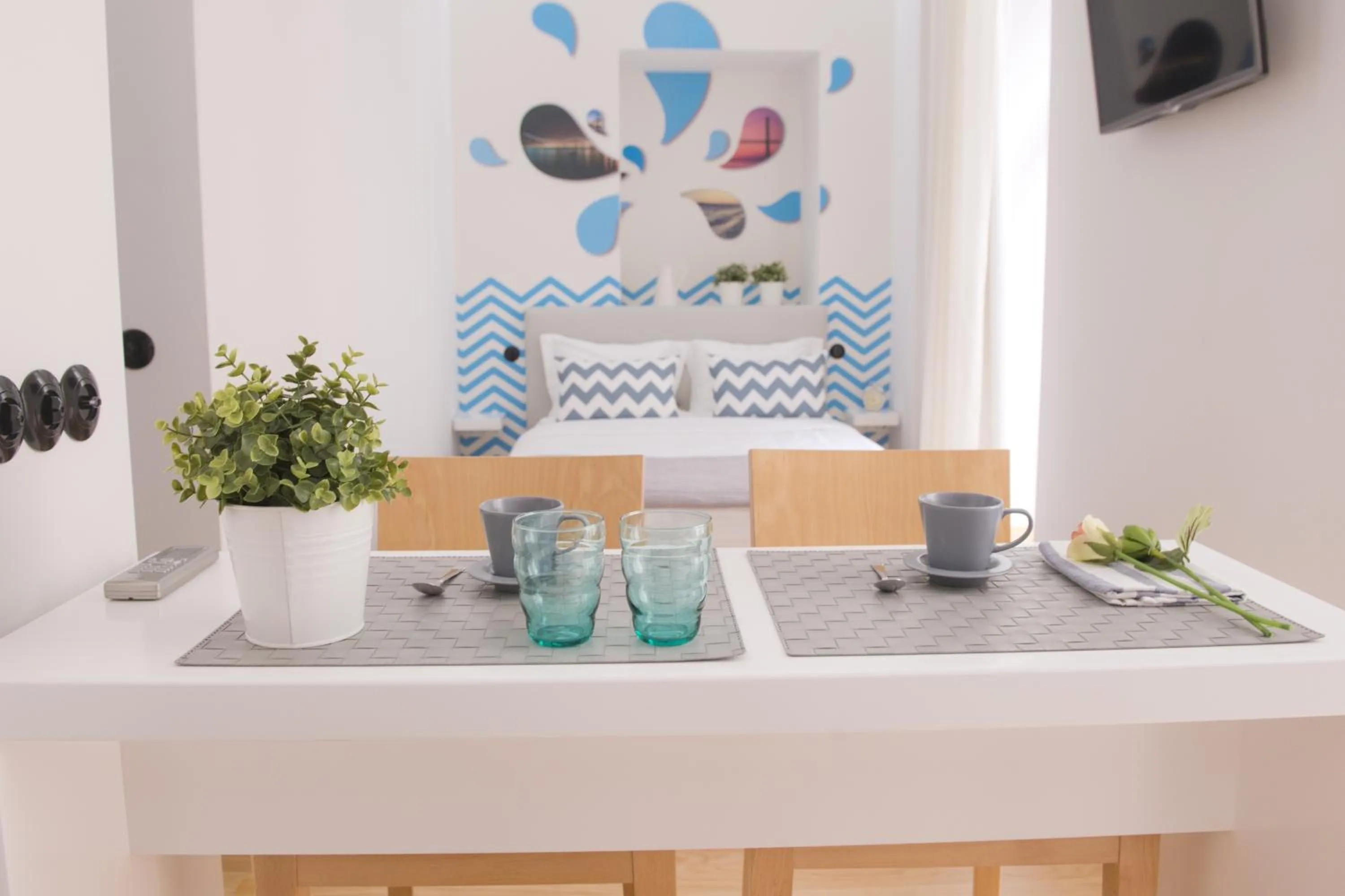 Bed in Páteo Saudade Lofts