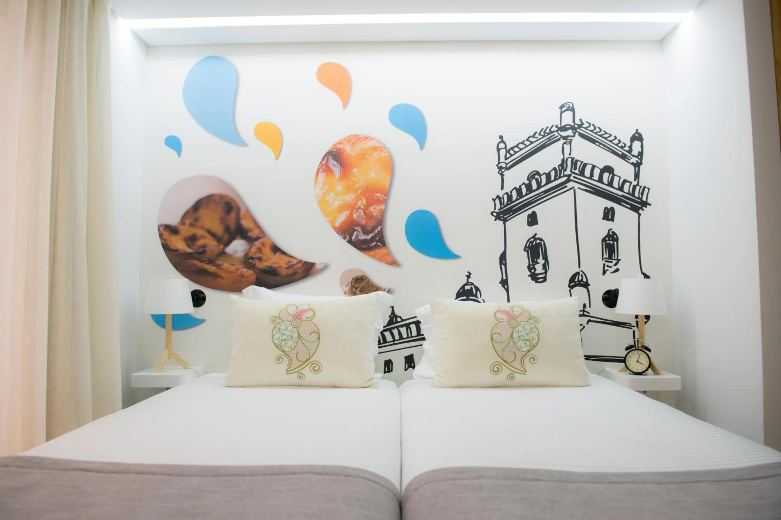 Bedroom, Bed in Páteo Saudade Lofts