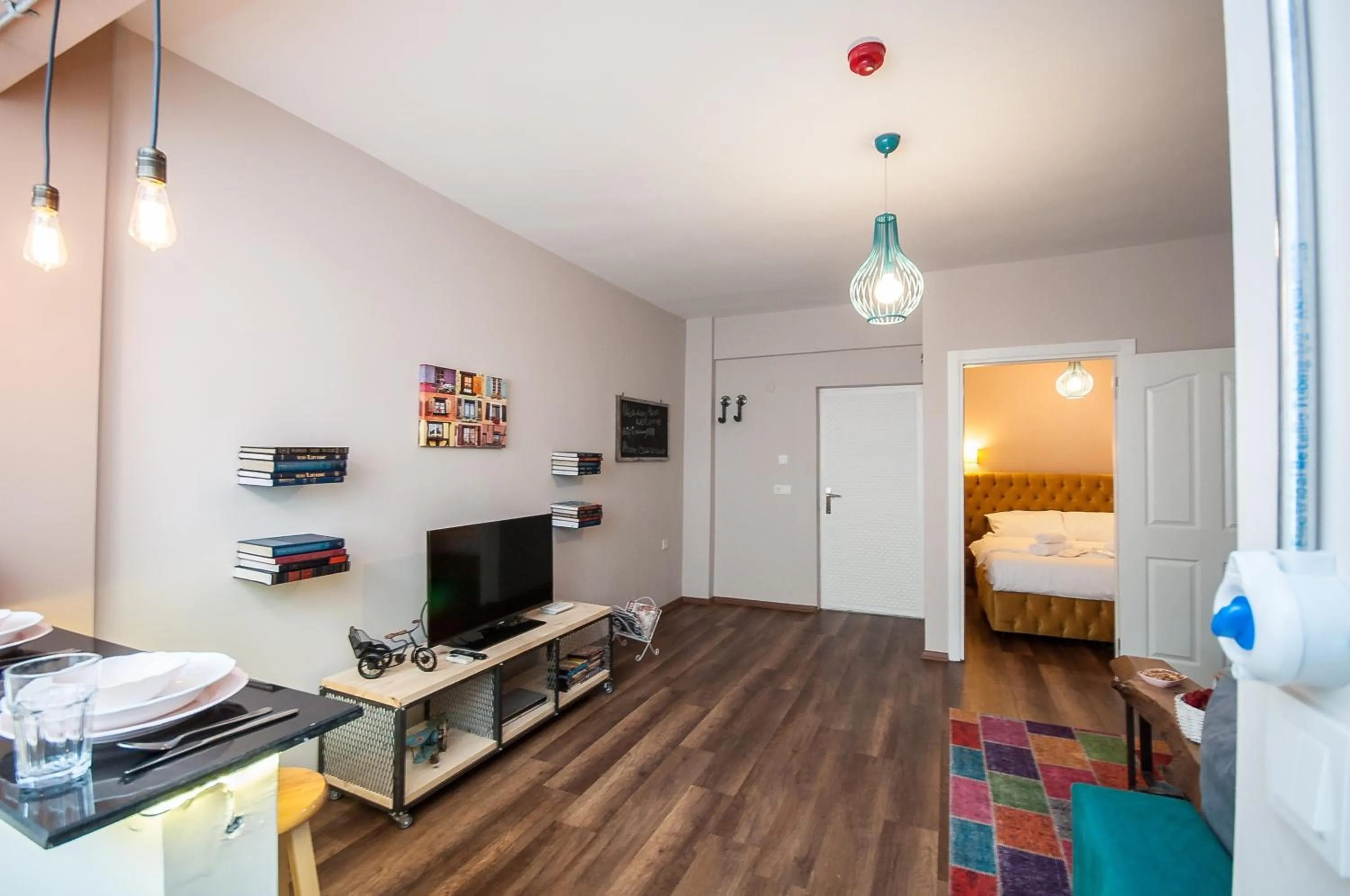 Decorative detail, Bed in Newway Apartments