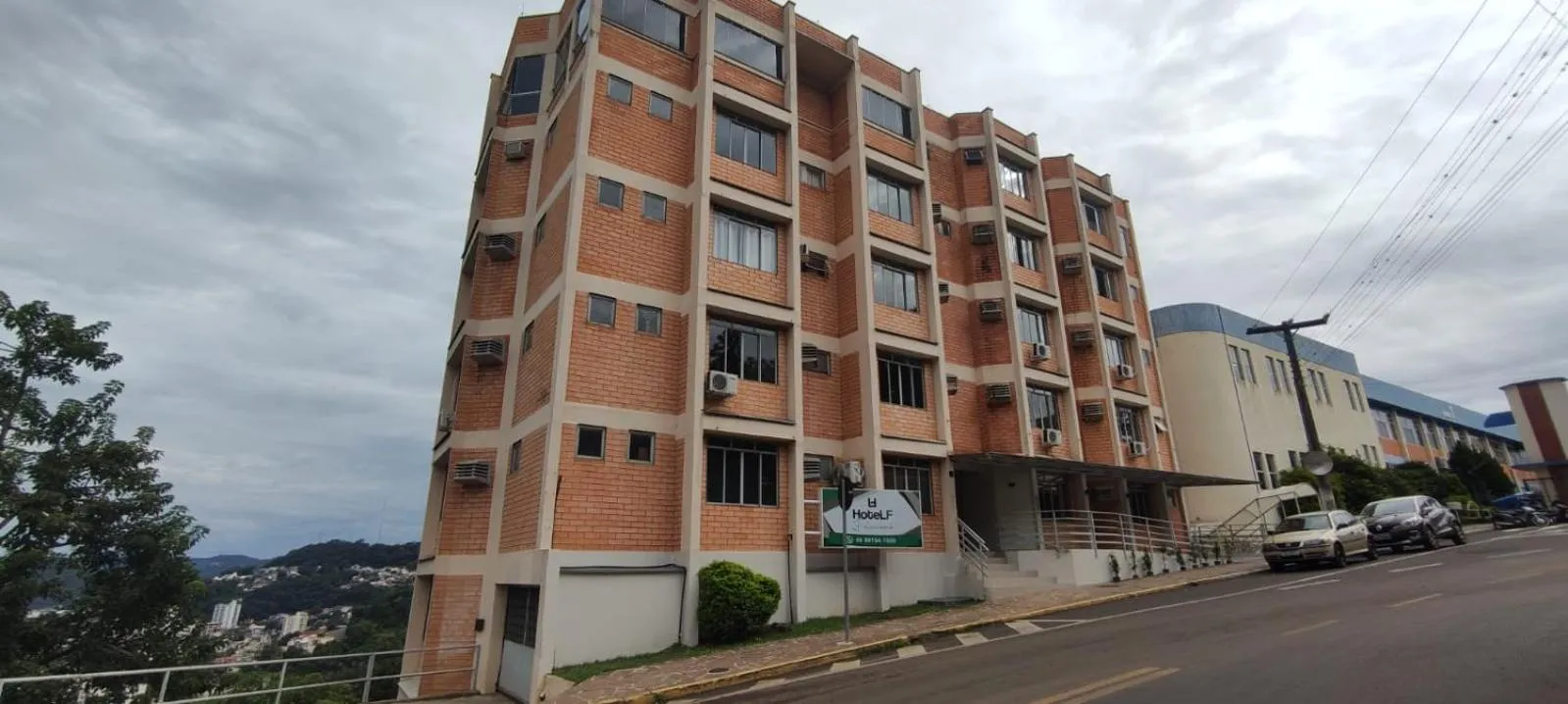 Facade/entrance in Hotel LF by Feliciano Joaçaba