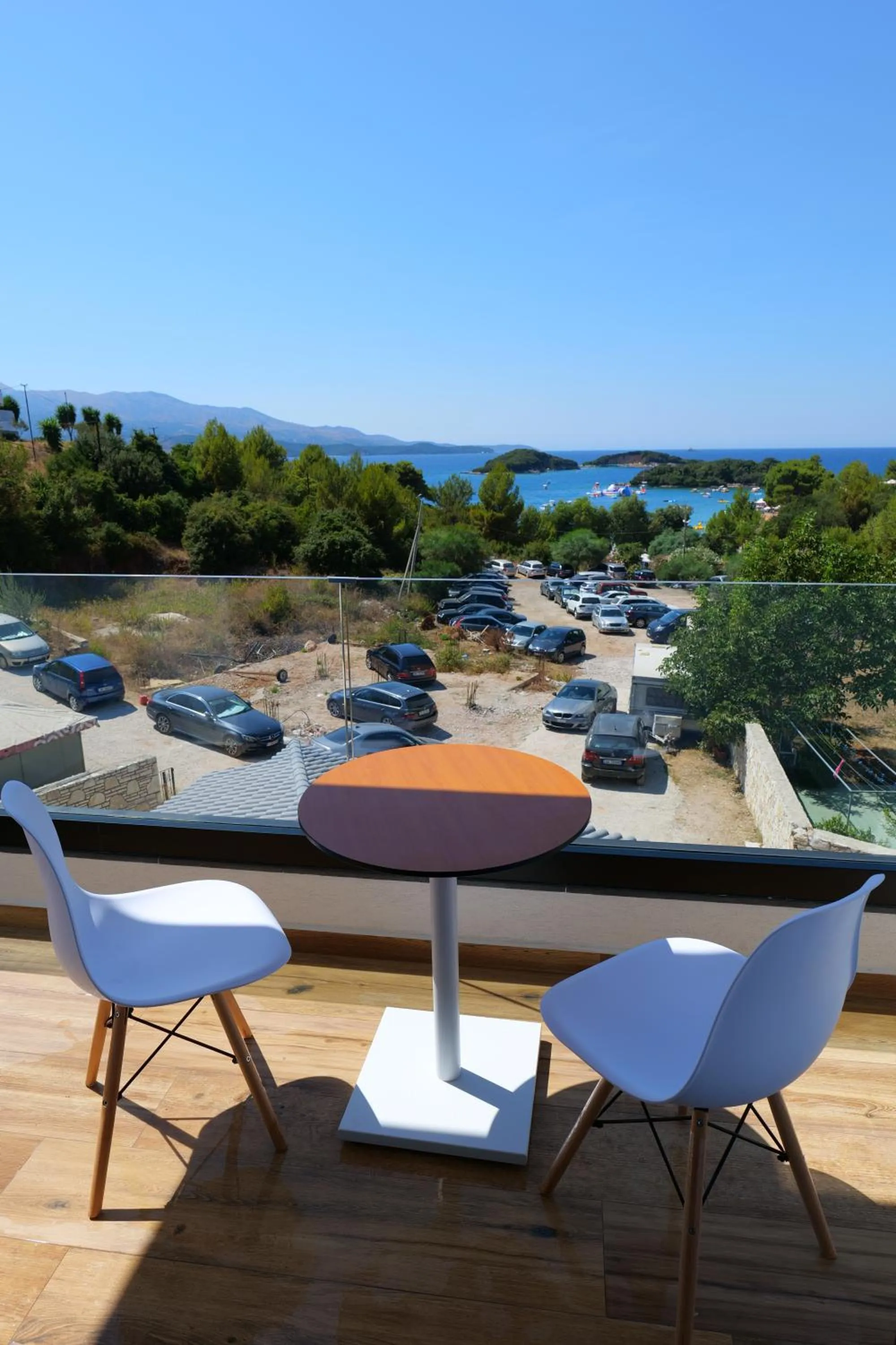 Balcony/Terrace in Bora Bora Hotel Ksamil
