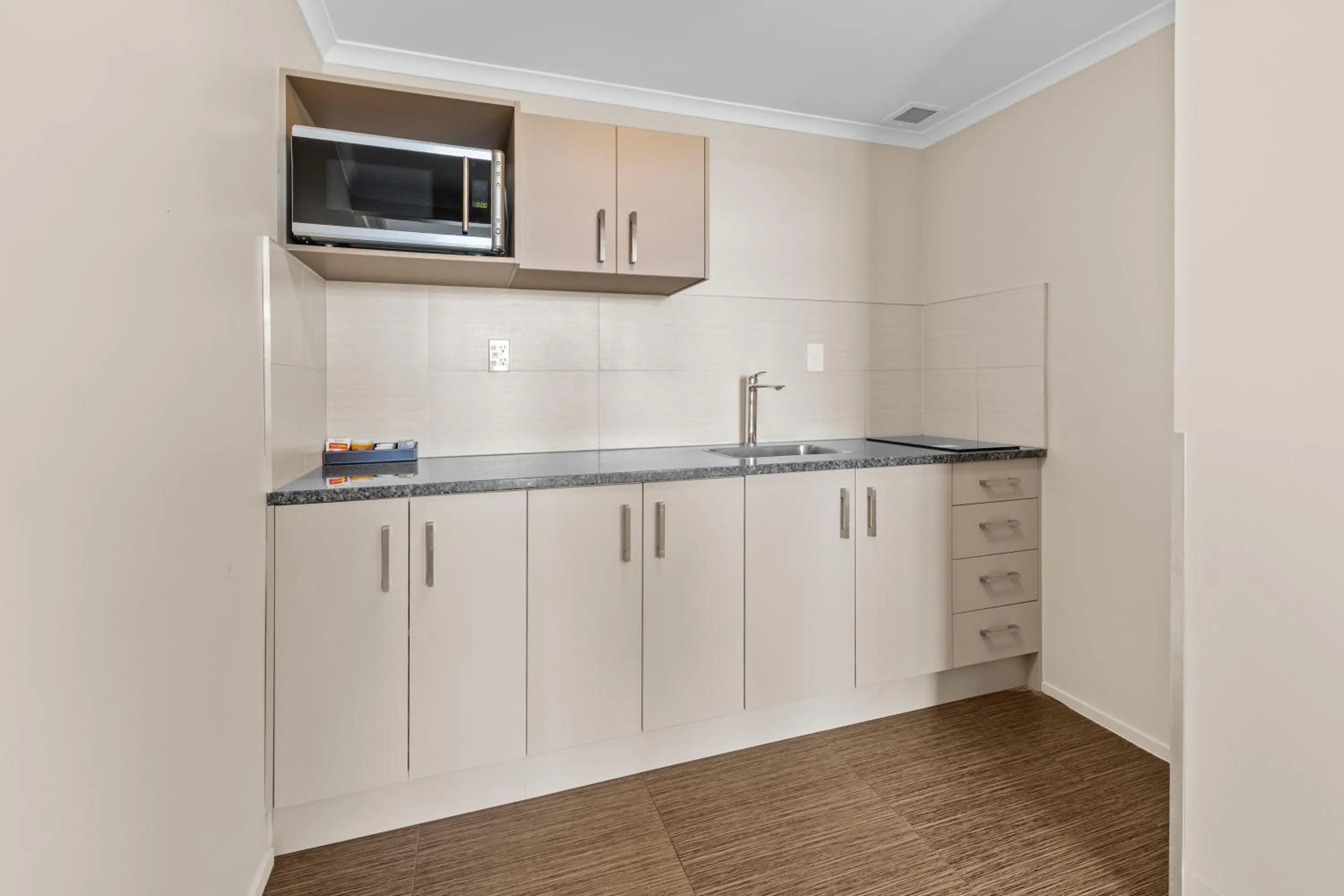 kitchen in Imperial Hotel Rotorua