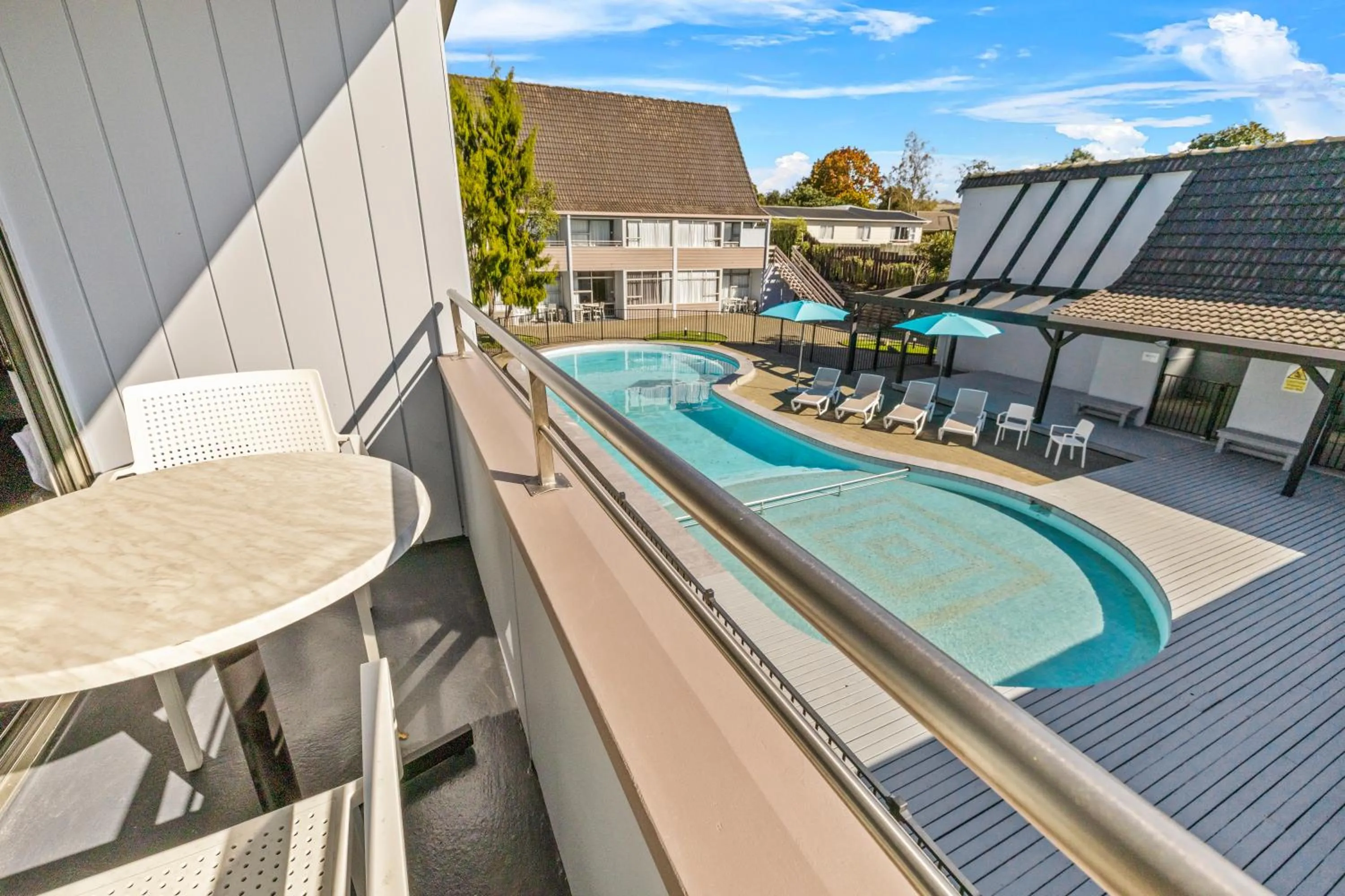Pool view in Imperial Hotel Rotorua