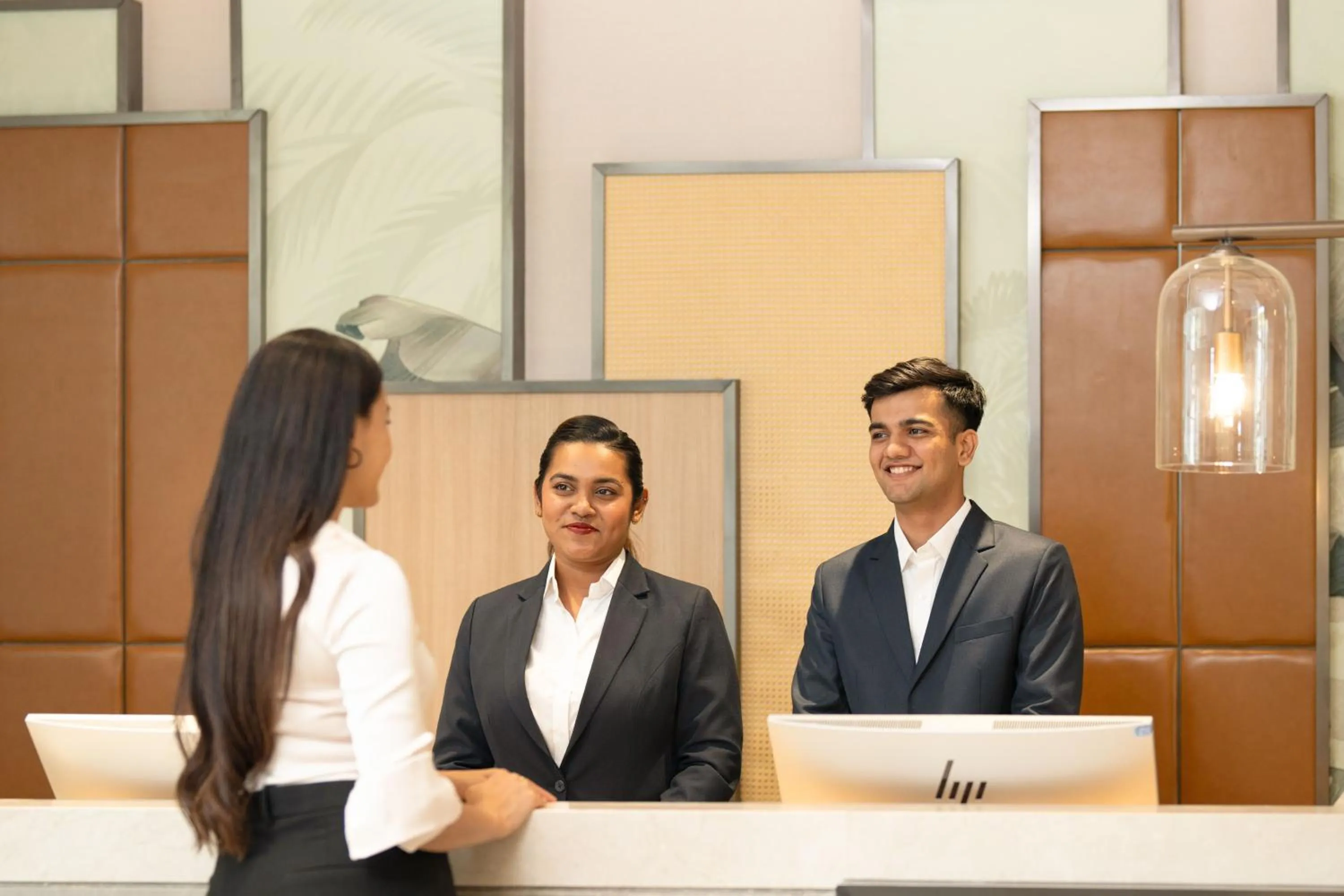Lobby or reception in Hilton Garden Inn Mumbai International Airport