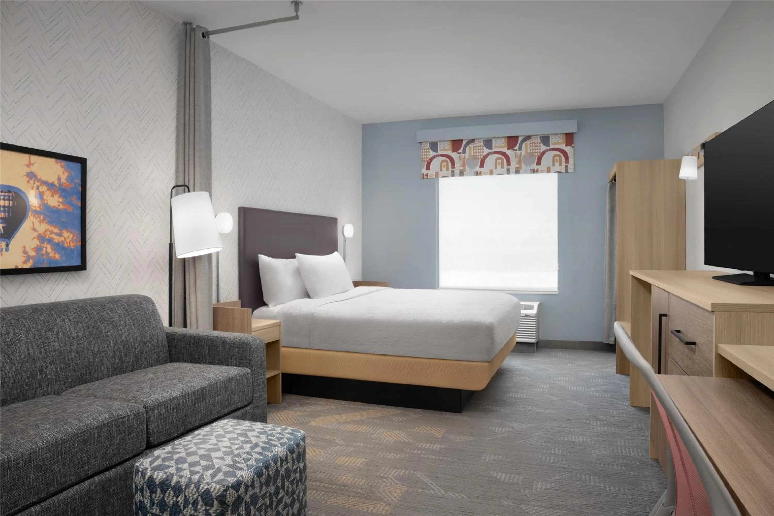 Living room, Bed in Home2 Suites By Hilton Rohnert Park Sonoma County