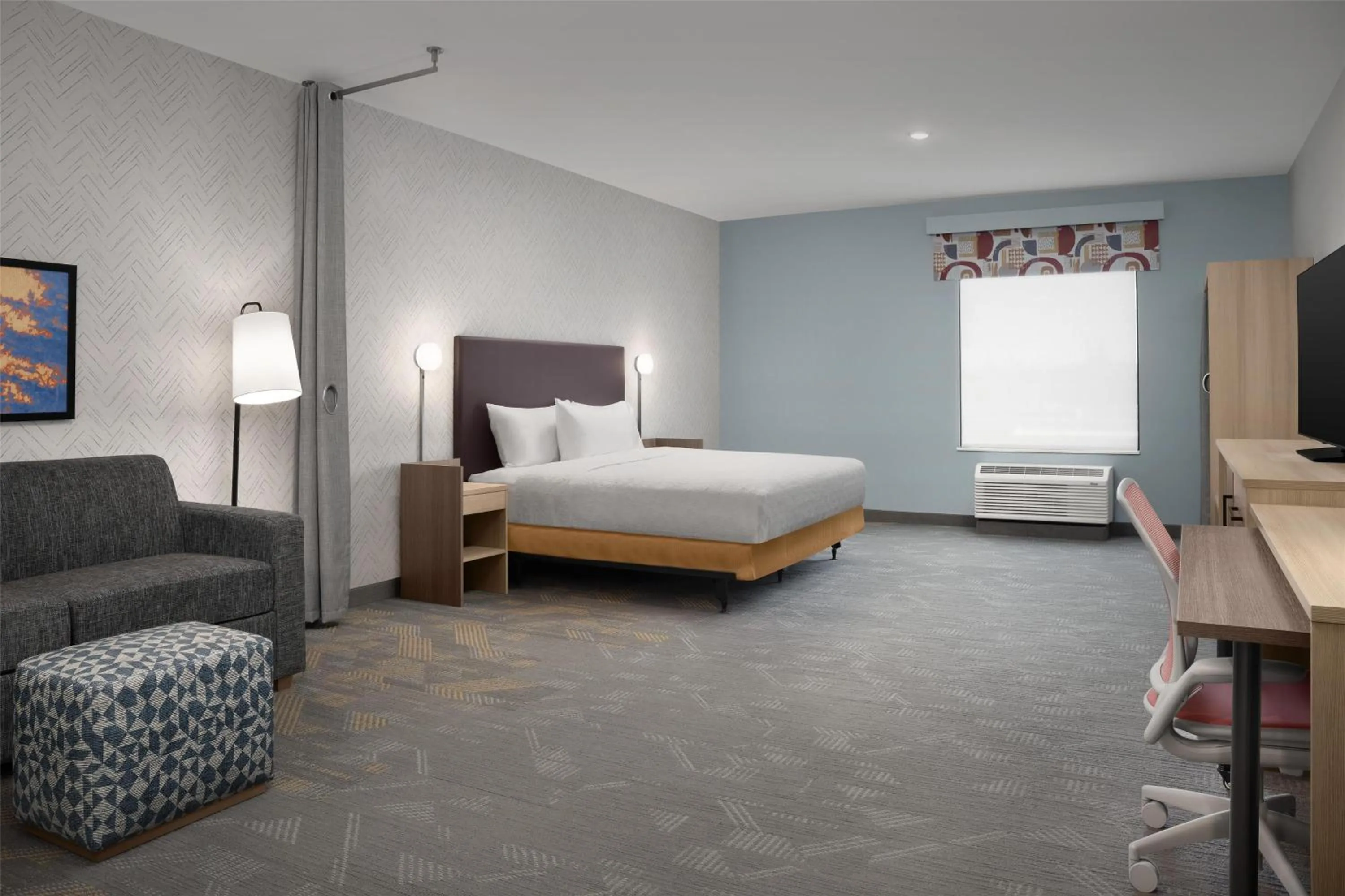 Living room, Bed in Home2 Suites By Hilton Rohnert Park Sonoma County