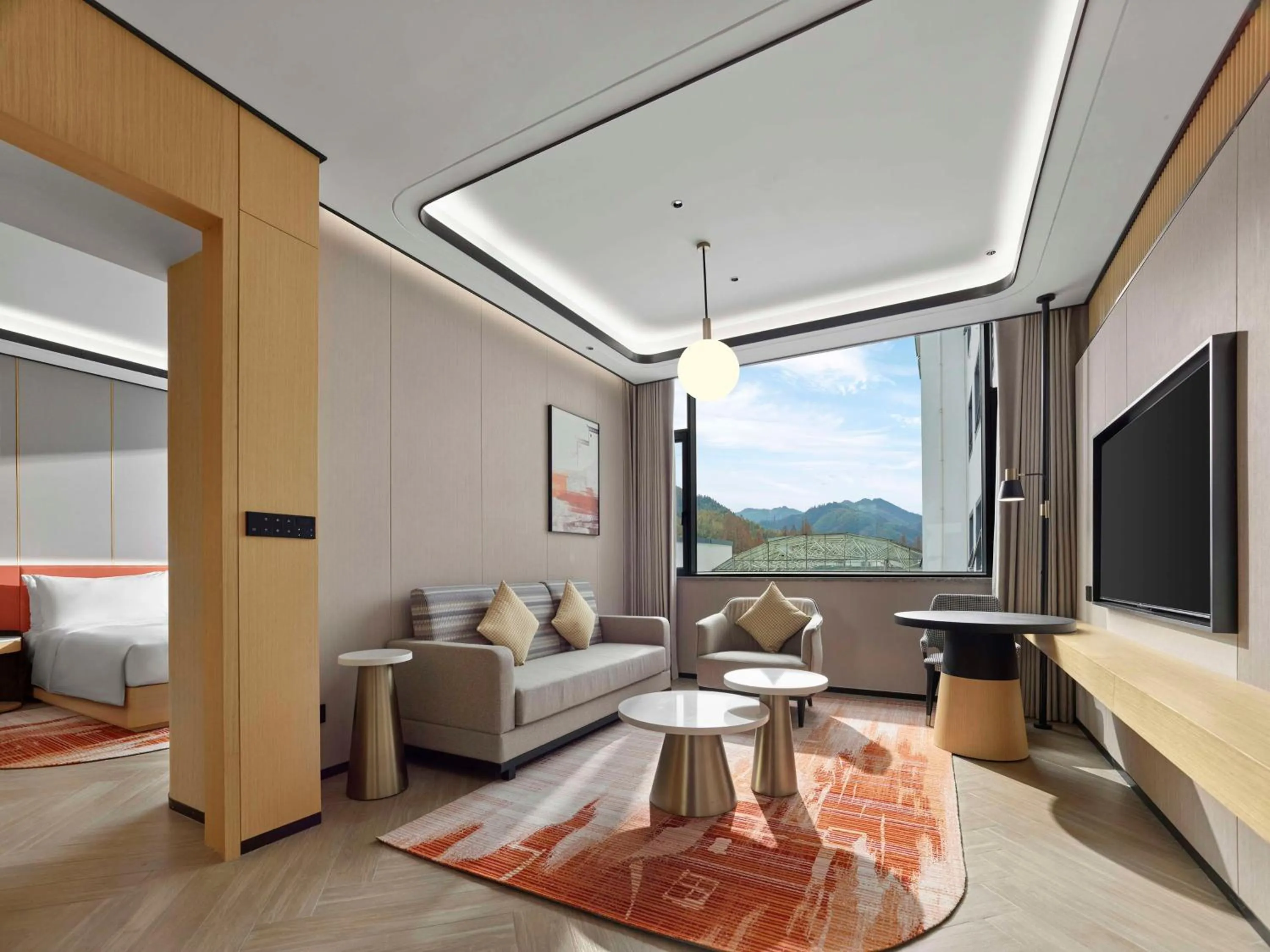 Living room in Hilton Garden Inn Huangshan Scenic Area South Gate