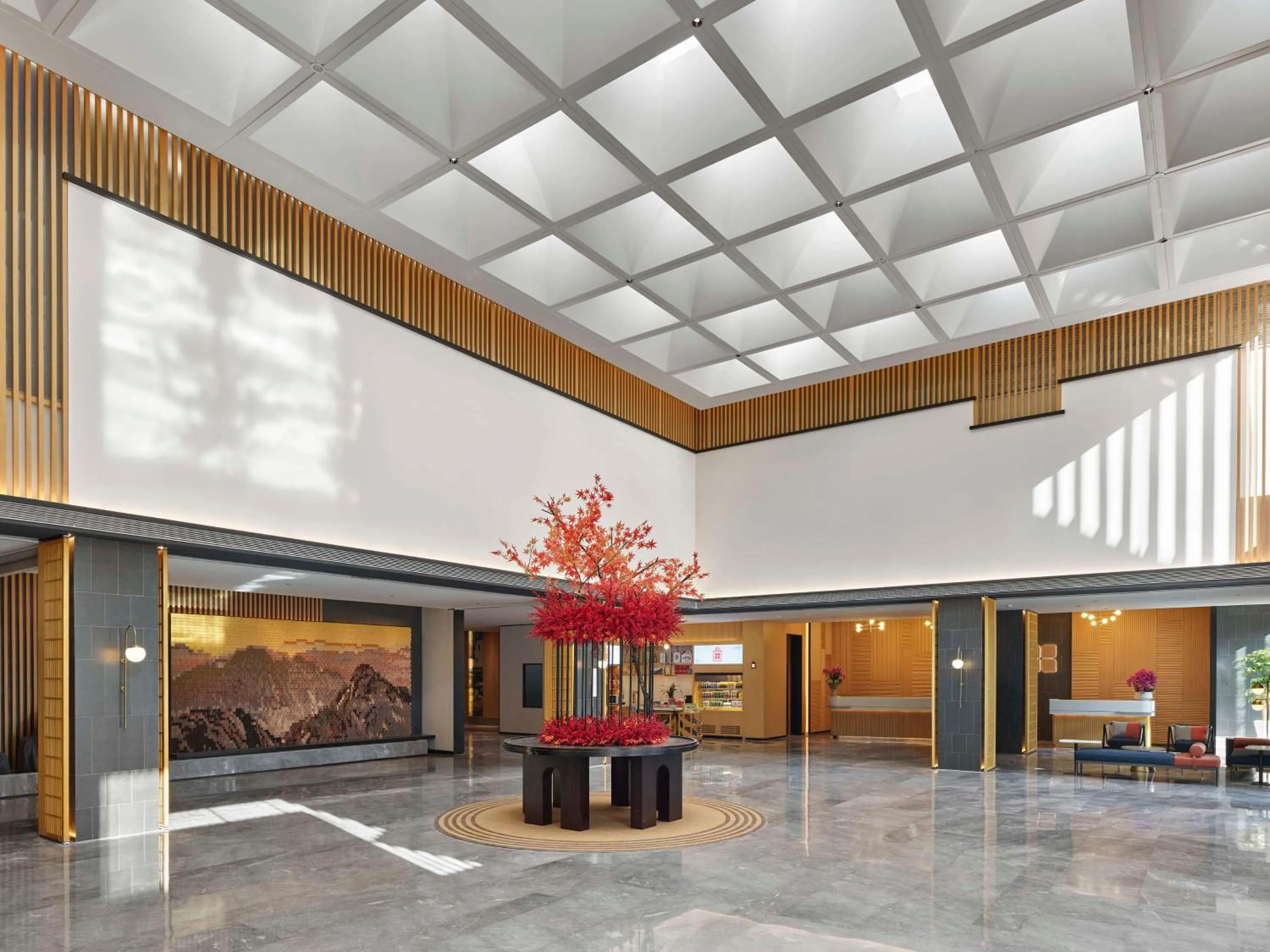 Lobby or reception in Hilton Garden Inn Huangshan Scenic Area South Gate