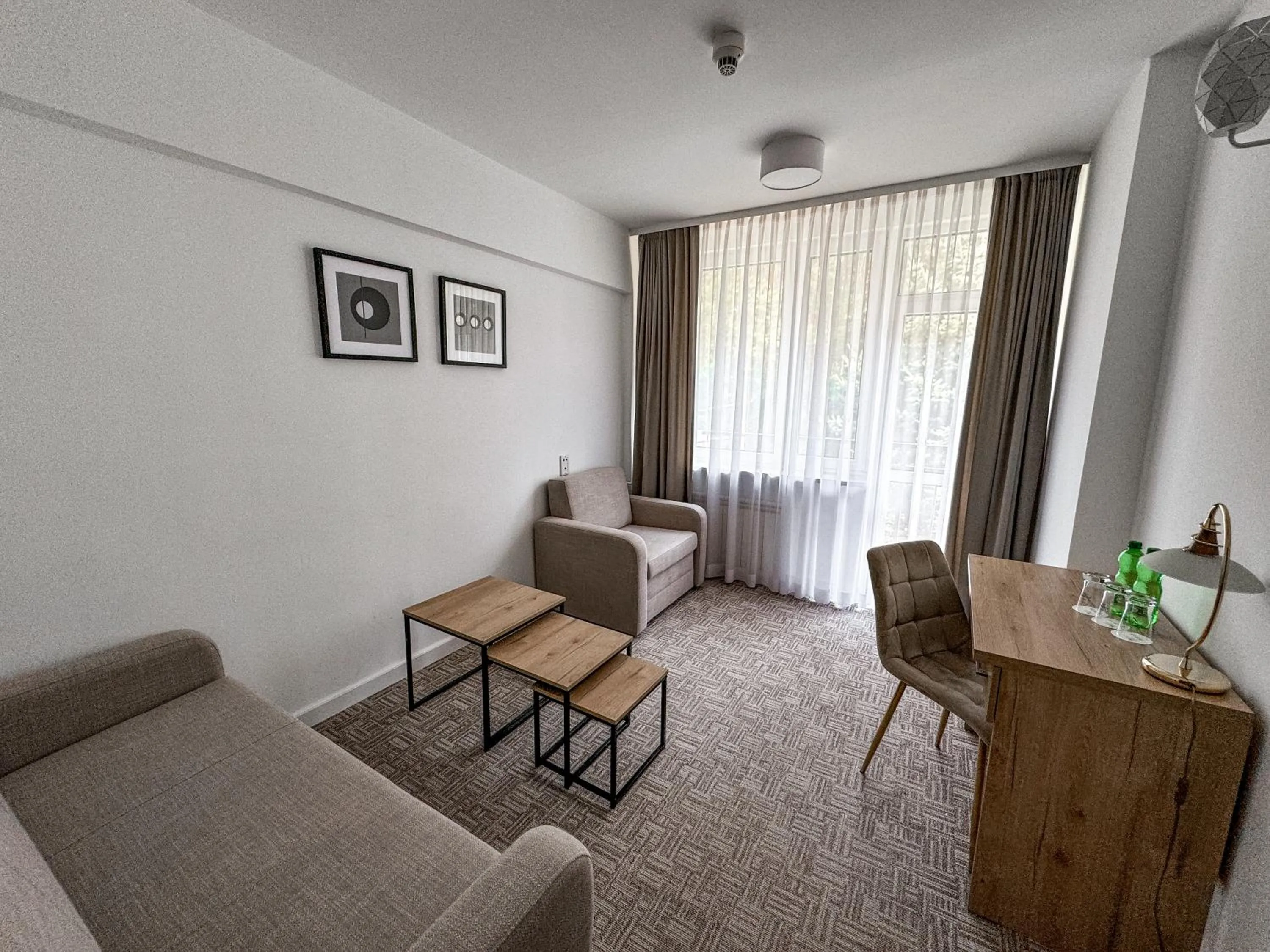 Seating area in Hotel Echo