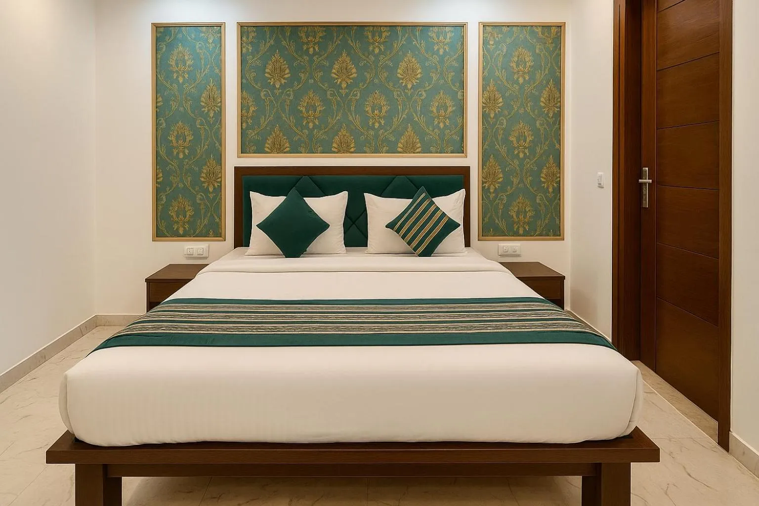 Bed in Hotel Palm View by JMD Group