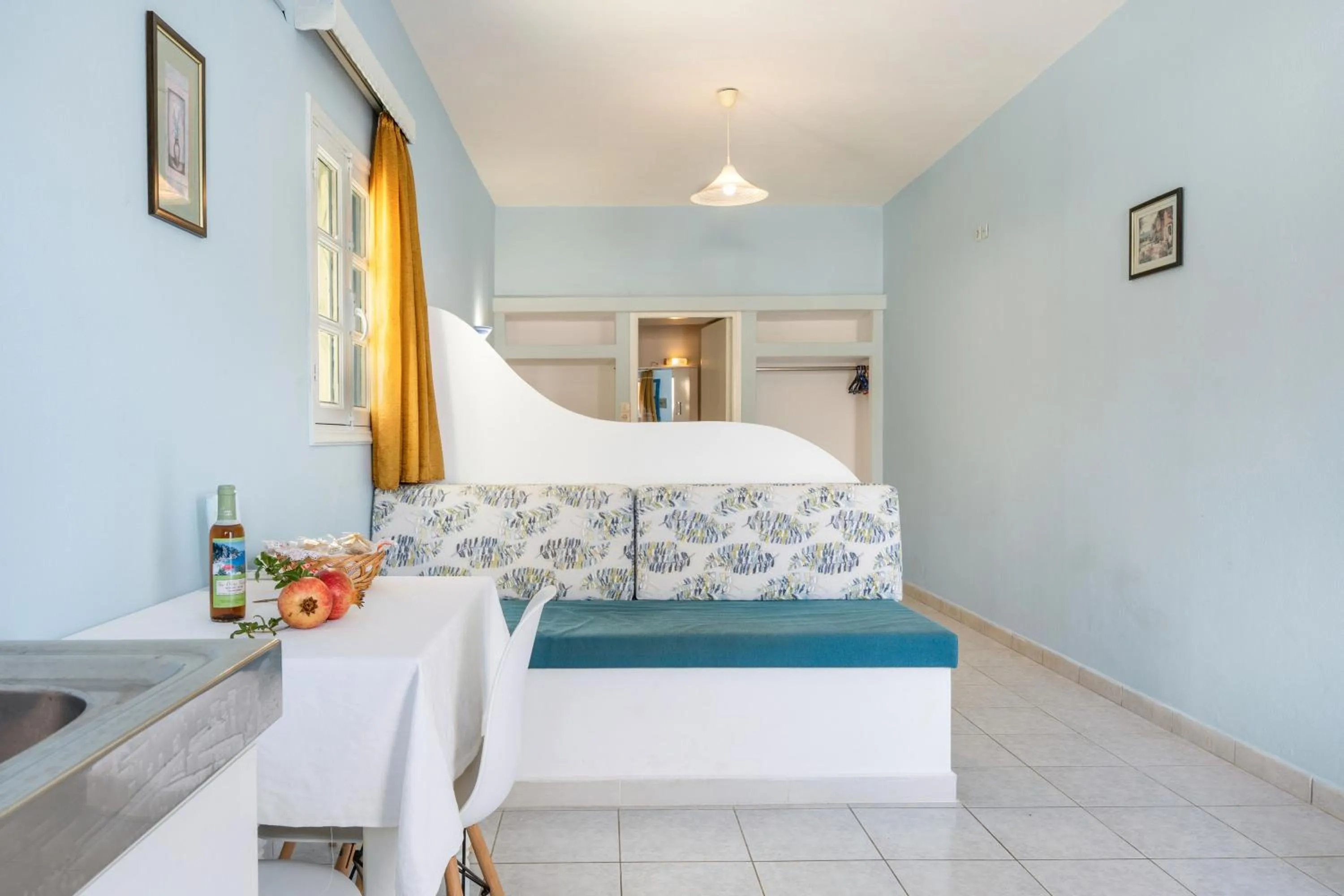 Bed in Hotel Glaros Karpathos