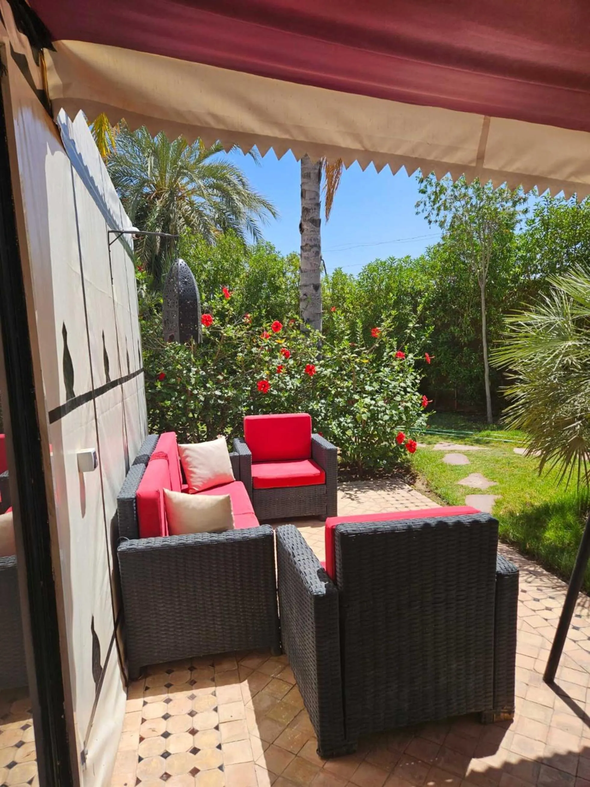 Patio in Eden Lodges & SPA-Boutique Hôtel de Luxe