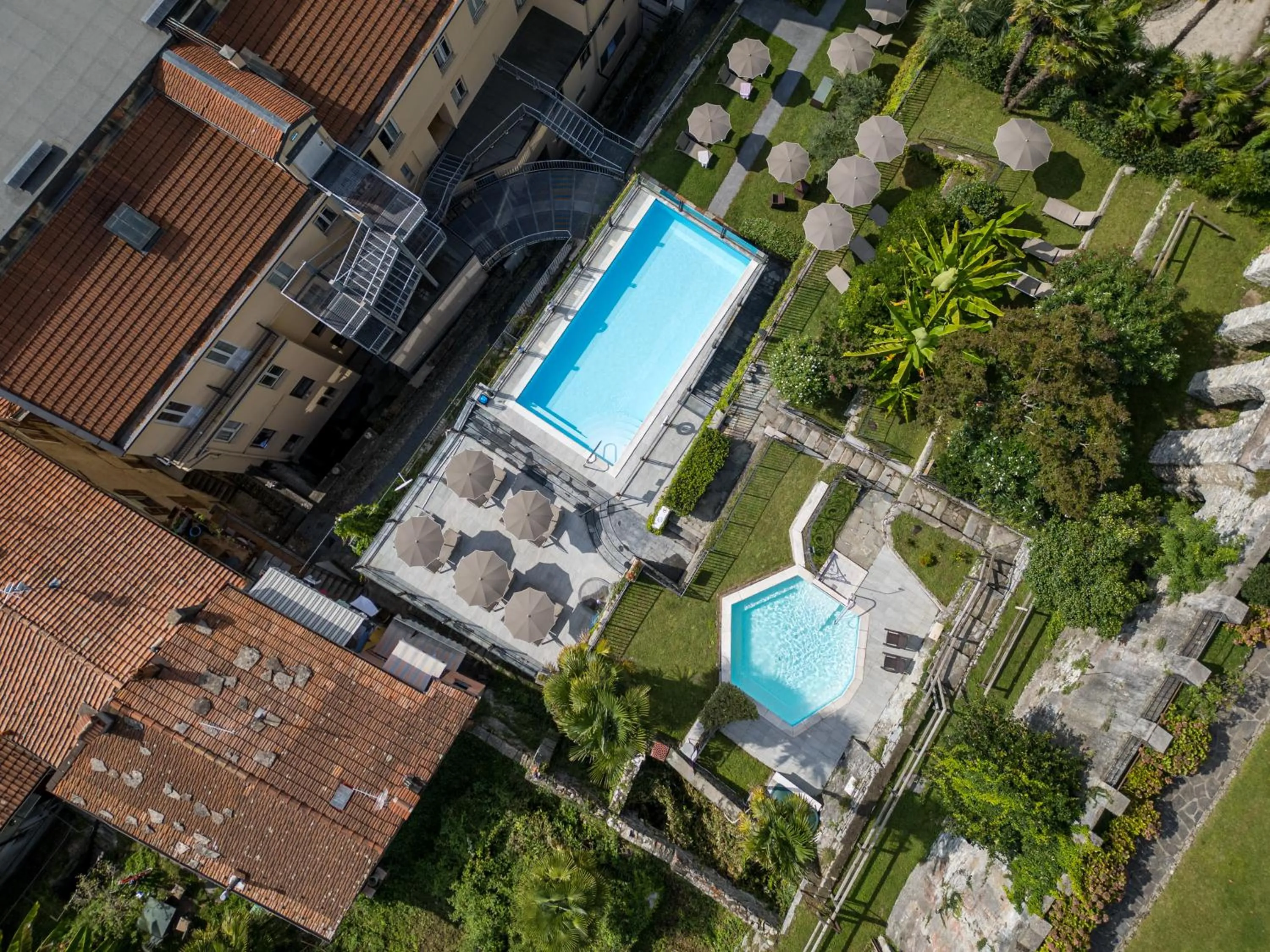 Pool view in Hotel Bazzoni