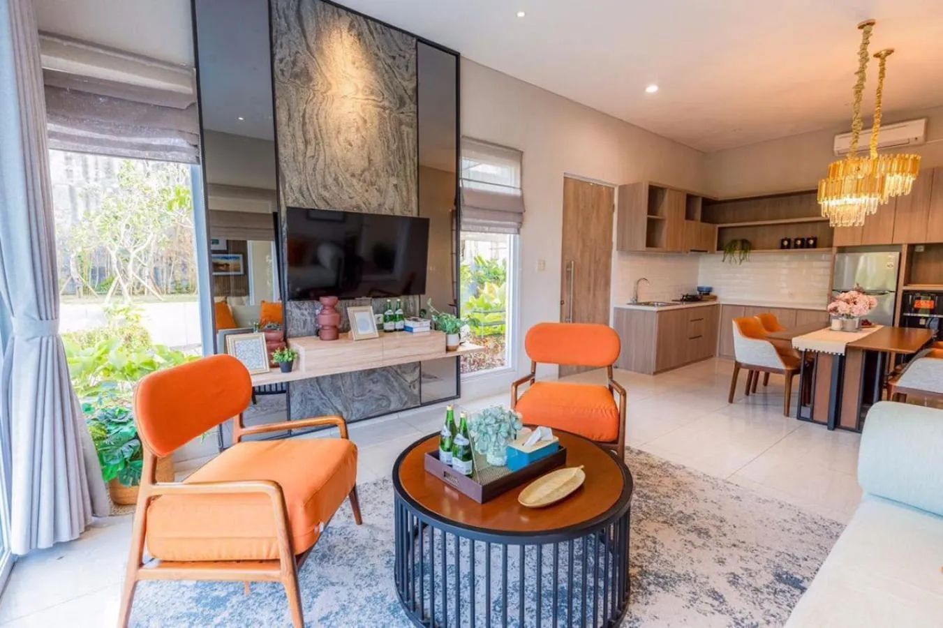 Seating area in D'Kamboja Villa Nusa Dua