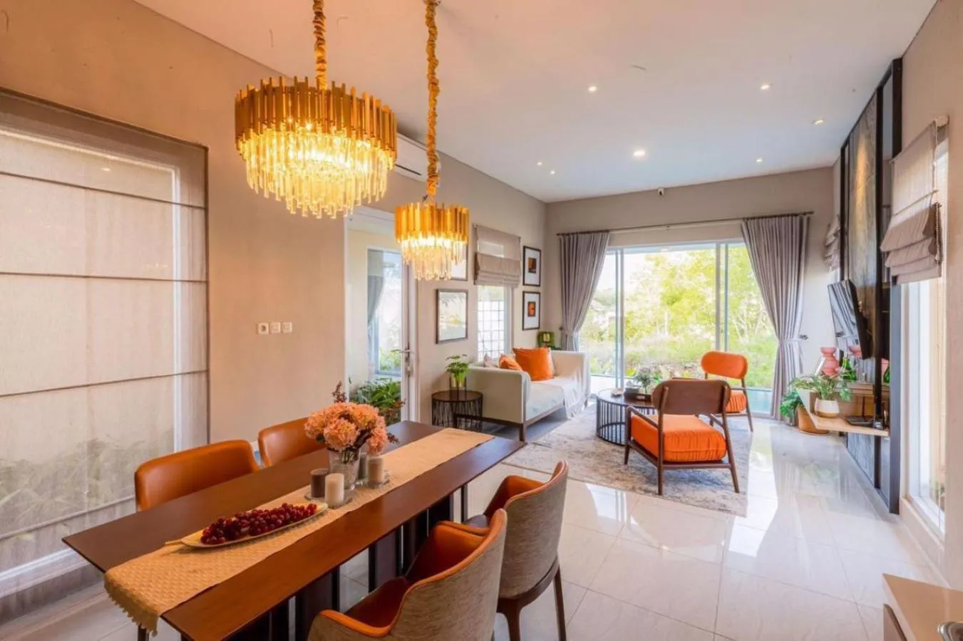 Living room in D'Kamboja Villa Nusa Dua