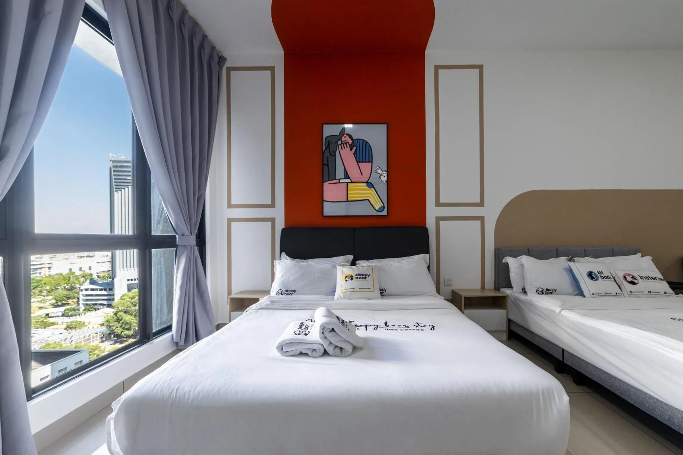 Bed in Alinea Suites Shah Alam by Sleepy Bear