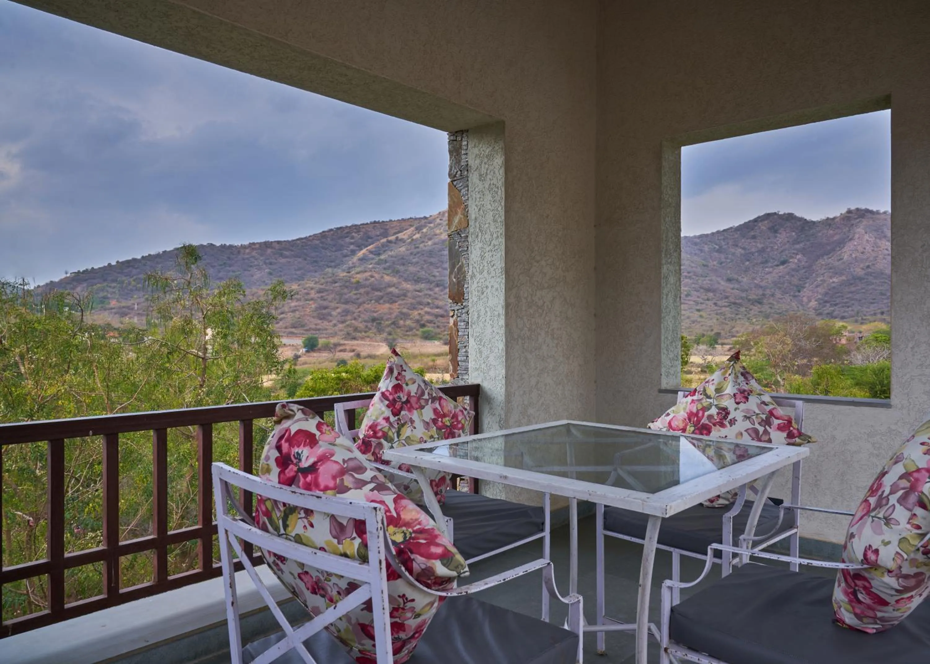 Patio in The Hunting Lodge - Luxury Resort in Udaipur