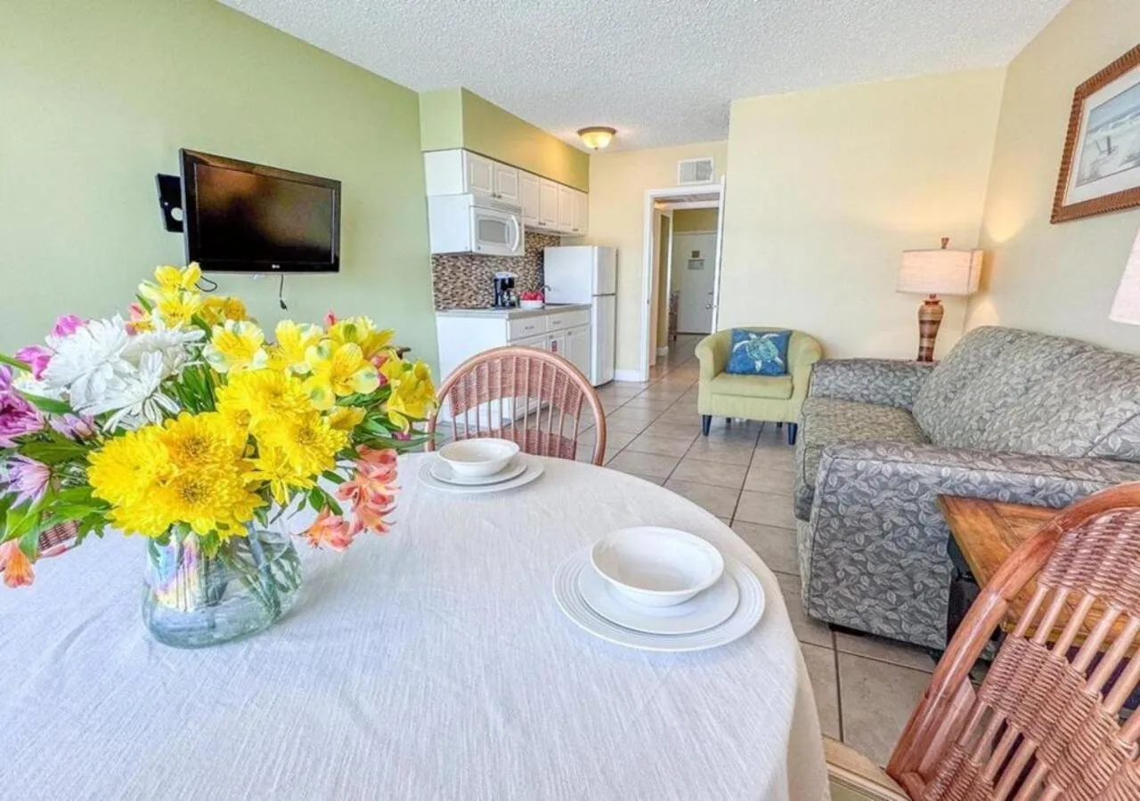 Seating area in Aqua Beach Hotel