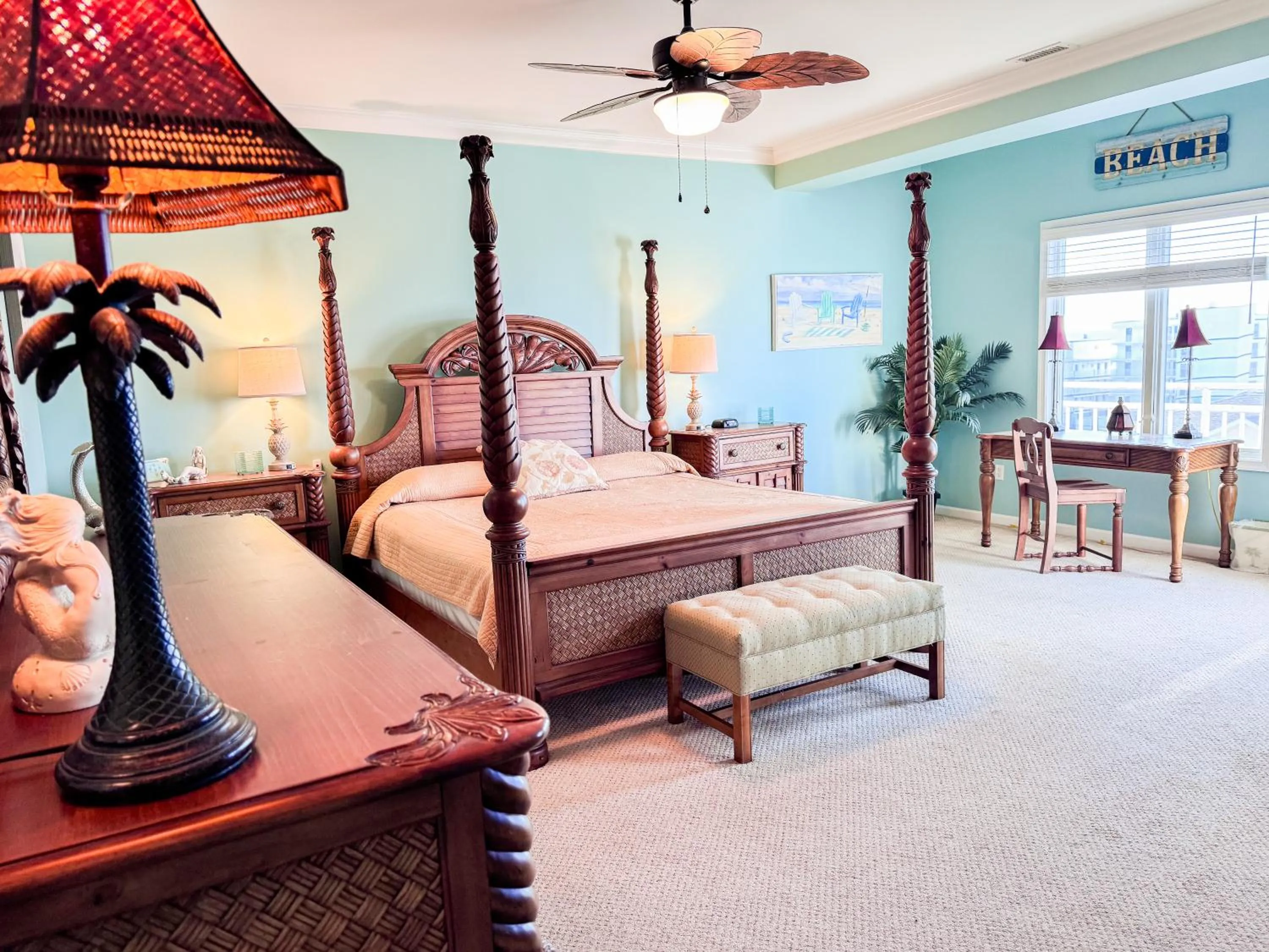 Bed in Aqua Beach Hotel