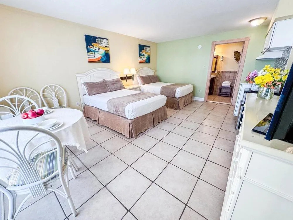 Living room, Bed in Aqua Beach Hotel