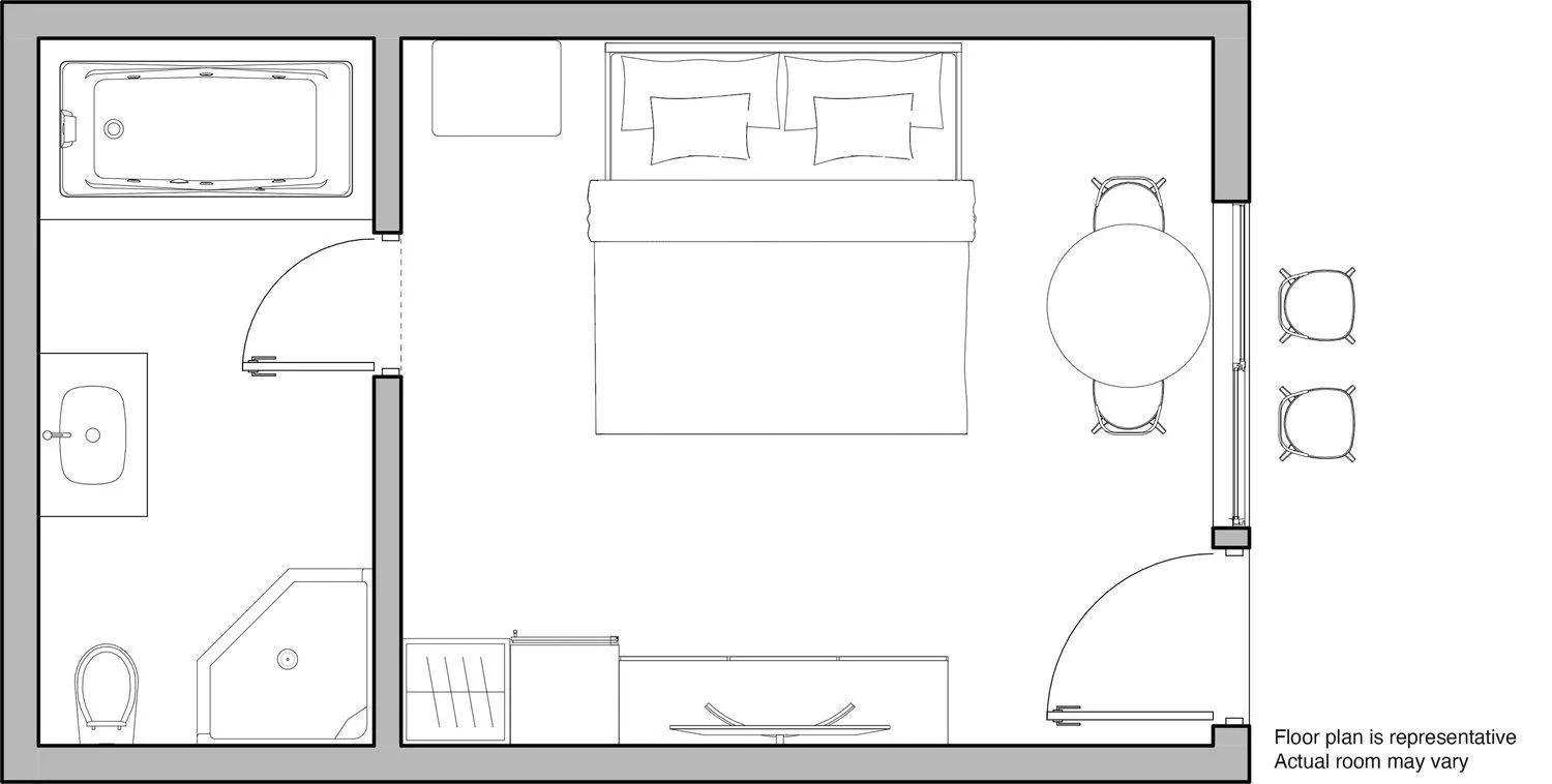 Floor plan in Aqua Beach Hotel