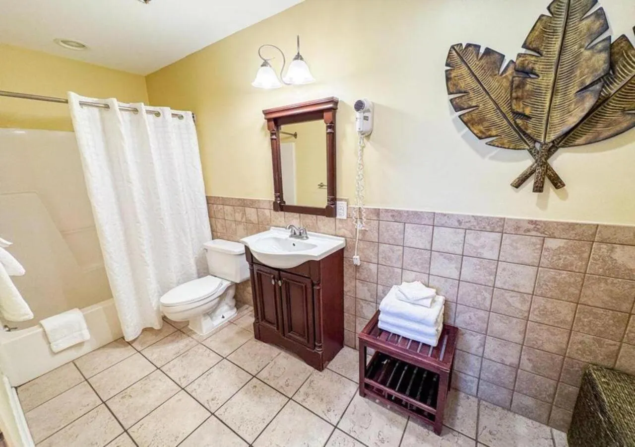 Bathroom in Aqua Beach Hotel
