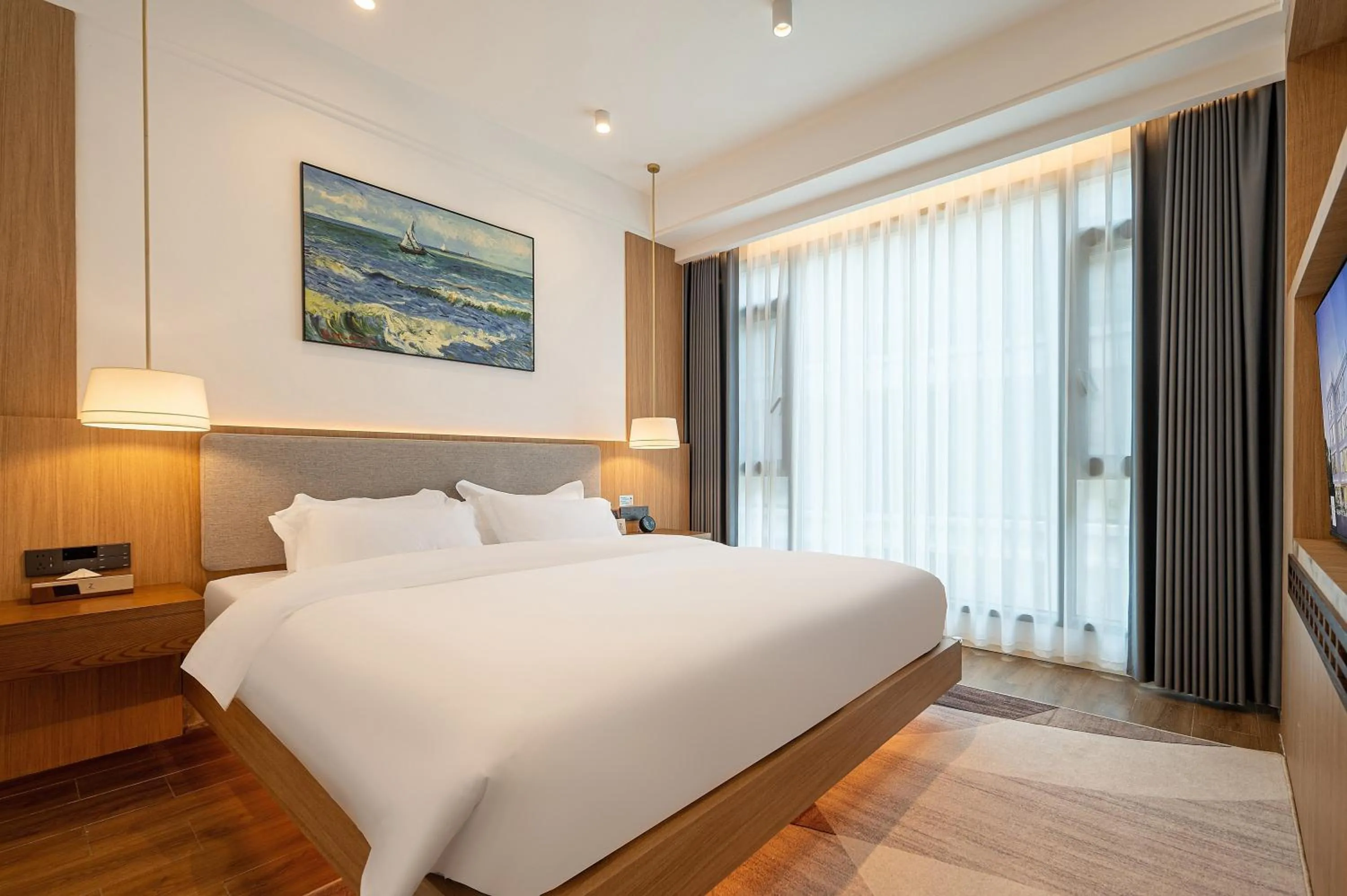 Bed in Z HOTEL- Qingchengshan