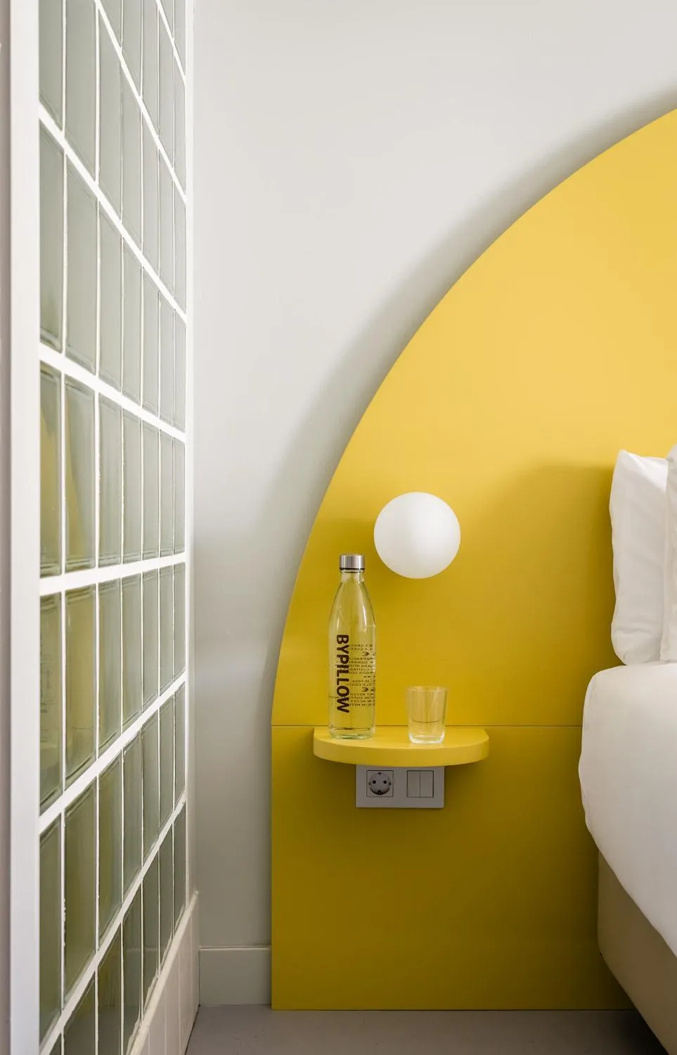 Bedroom, Bed in BYPILLOW Flamant