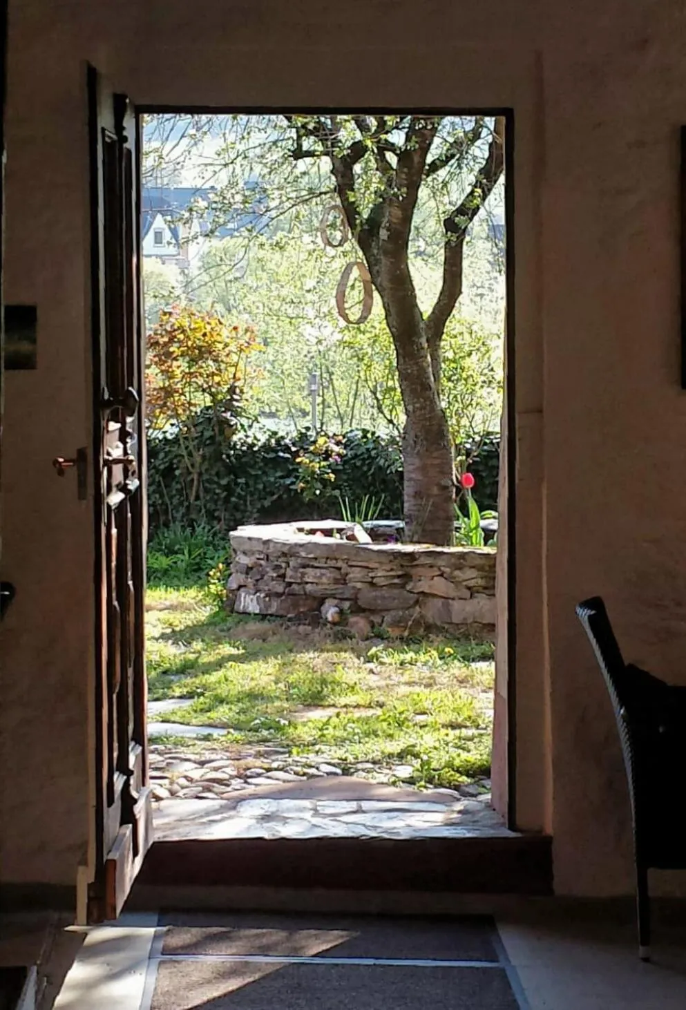 Garden view in B&B Echternacher Hof